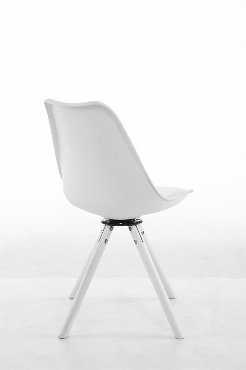 Chaise de salle à manger pivotante Troyes Similicuir pieds en forme ronde