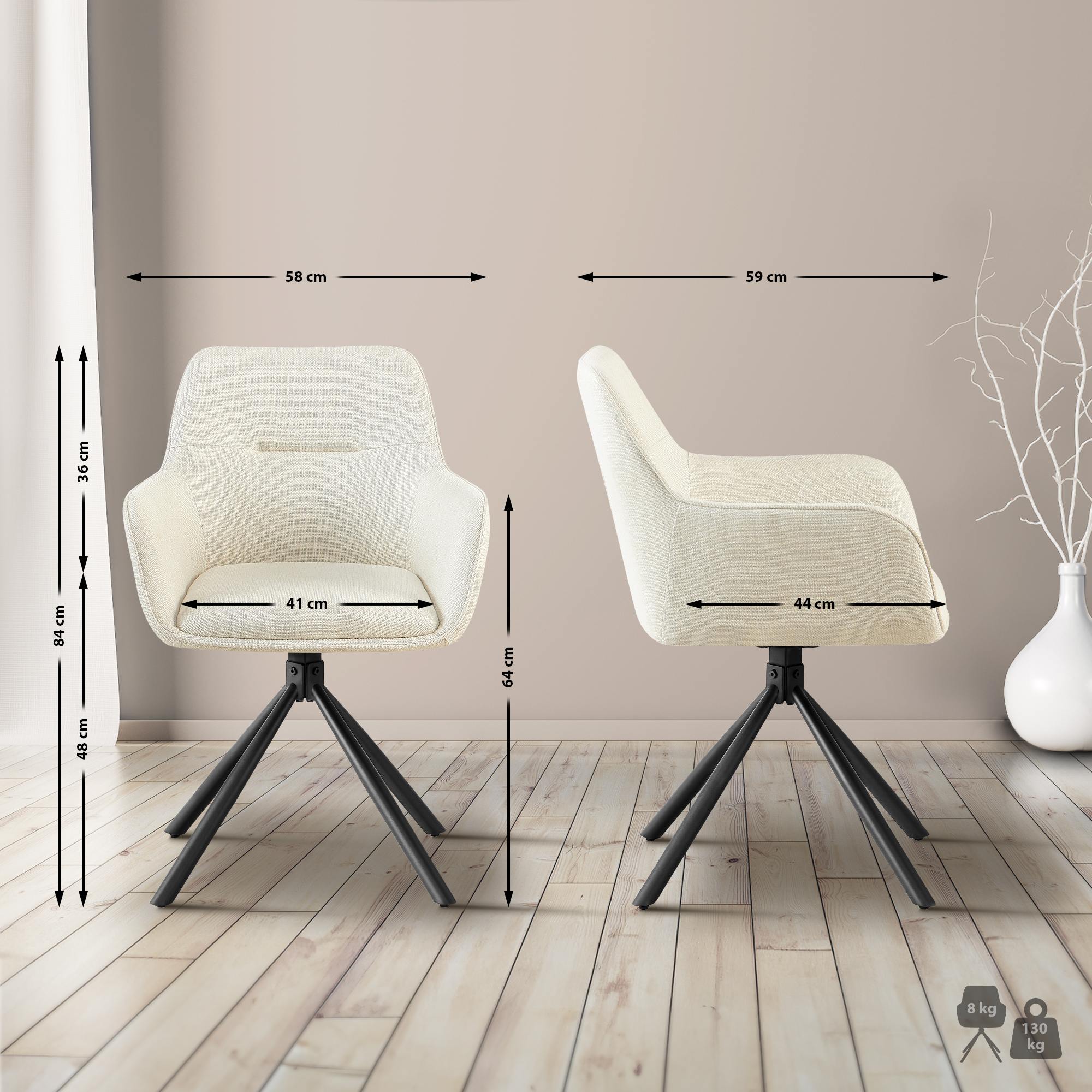 Chaise Tipton Tissu