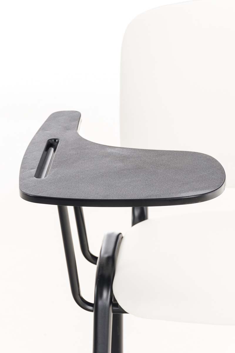 Chaise Ken en similicuir avec tablette rabattable