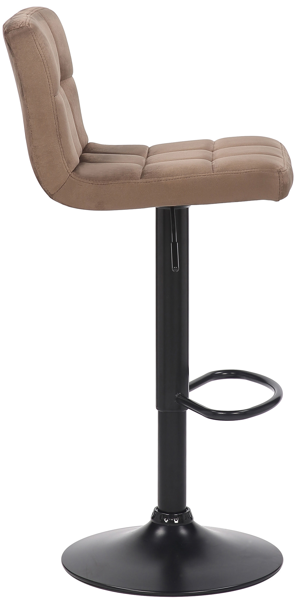 Lot de 2 Tabourets de bar Feni en velours