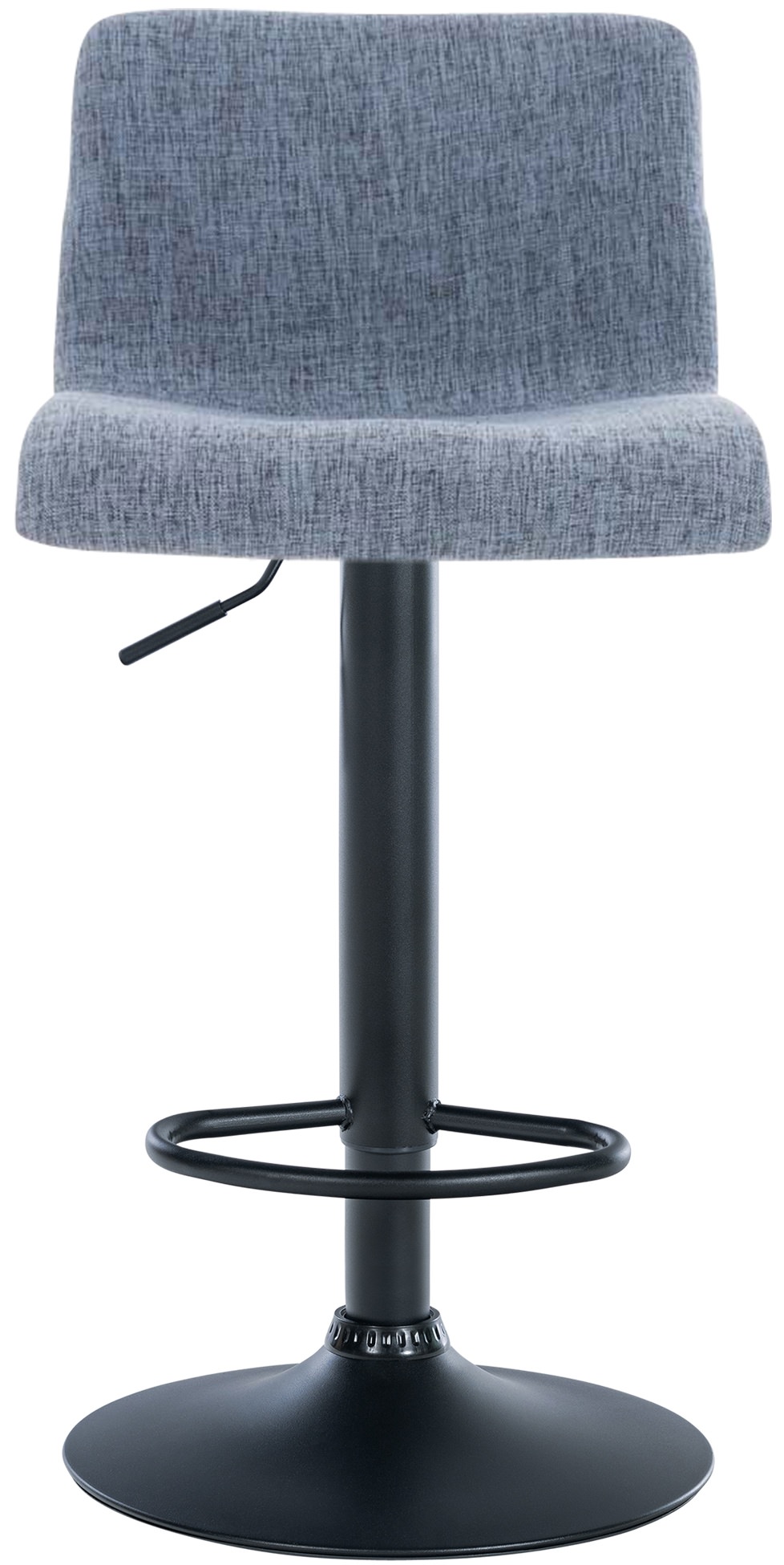 Tabouret de bar Hover Assise en Tissu Piètement Métal chromé