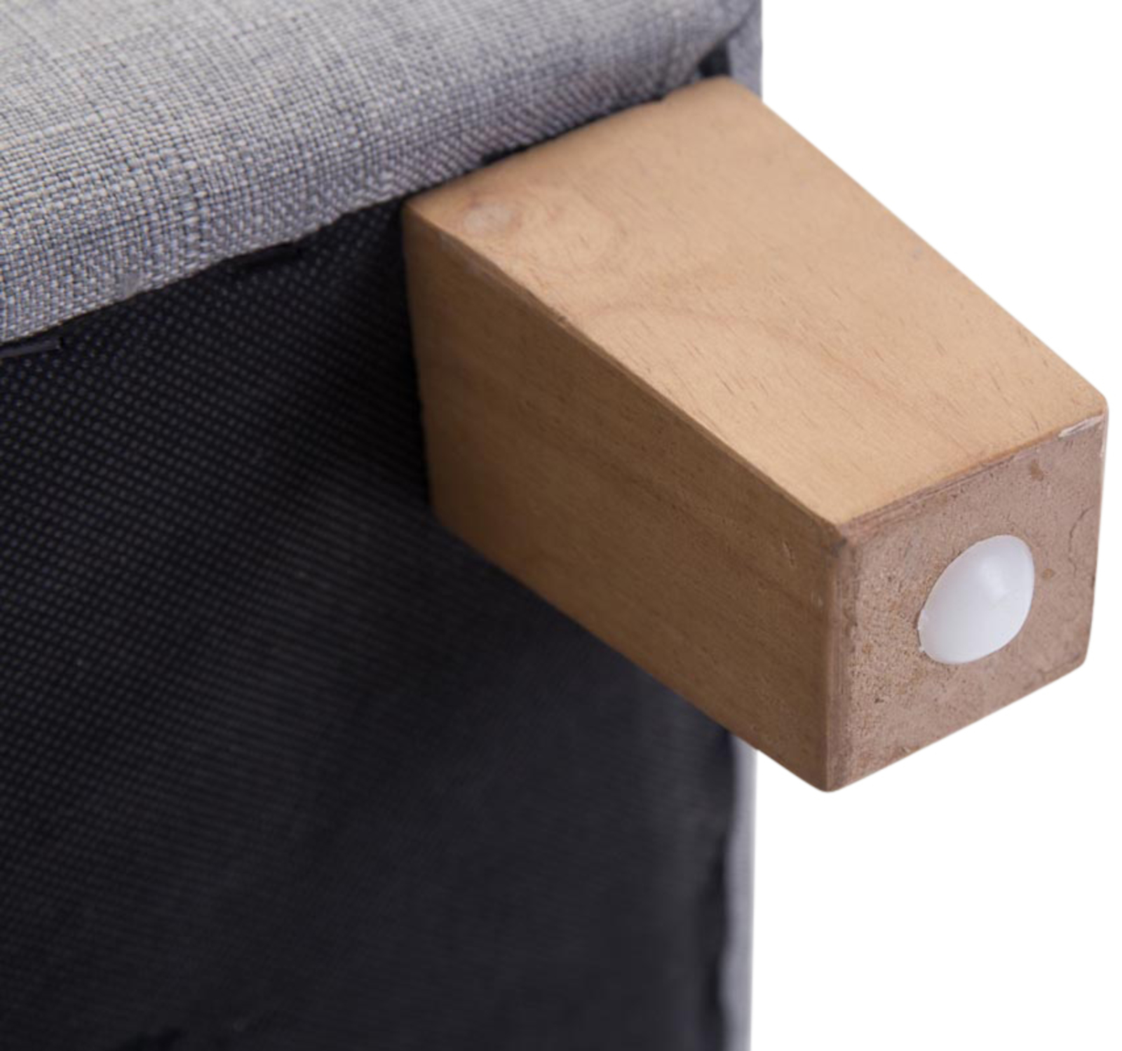 Lot de 2 tabourets bas Pharao en tissu