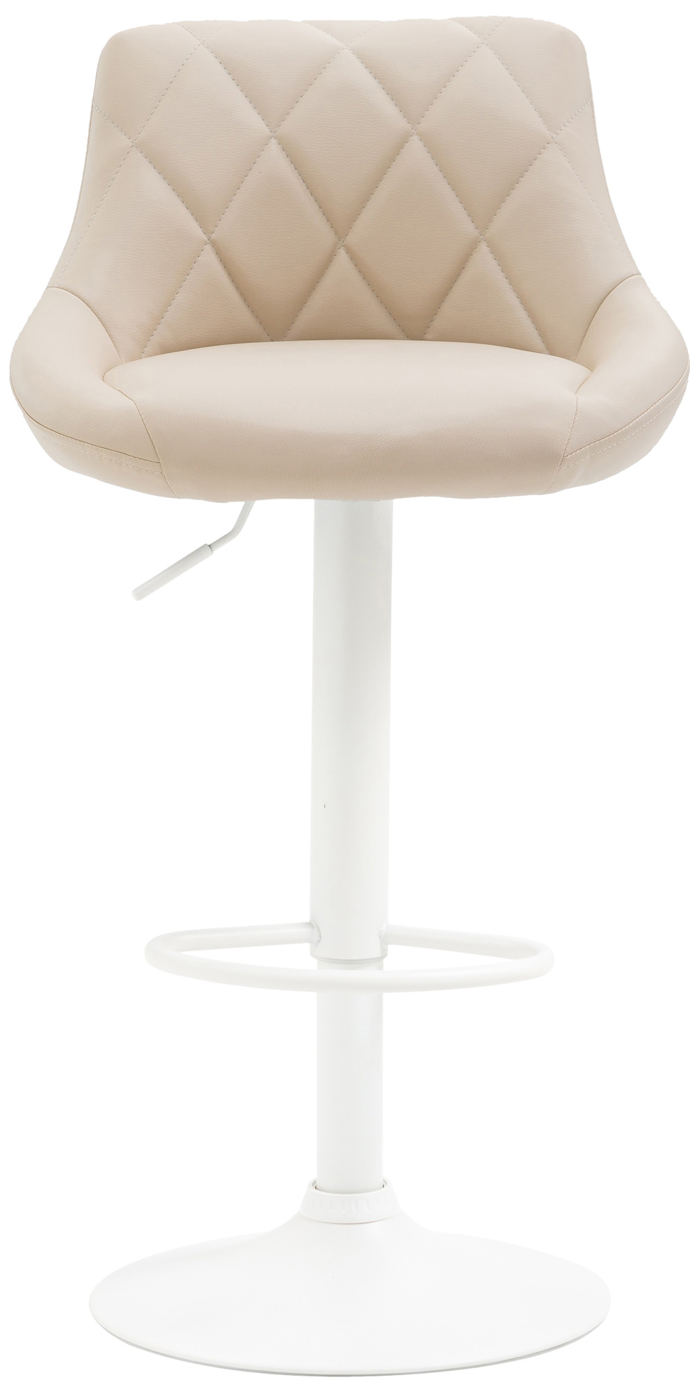 Tabouret de bar Lazio en similicuir avec pied en métal