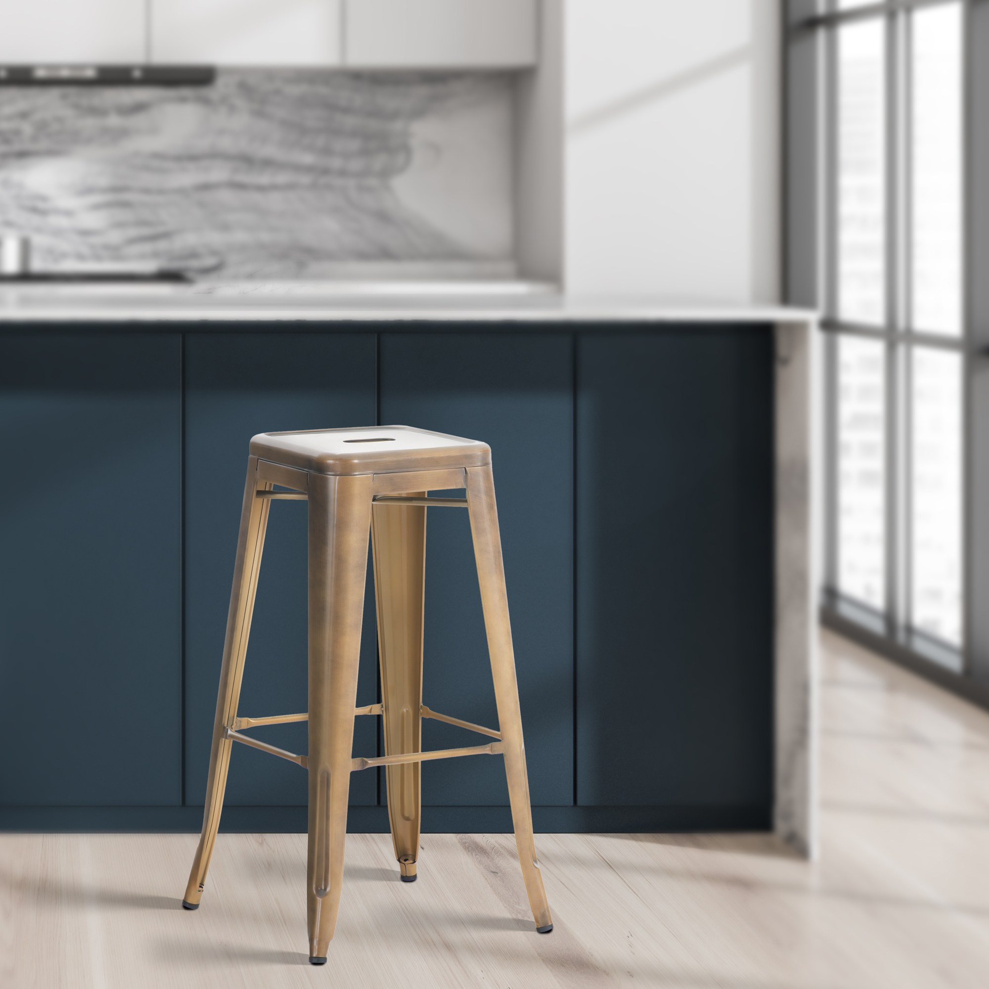 Lot de 4 tabourets de bar Joshua