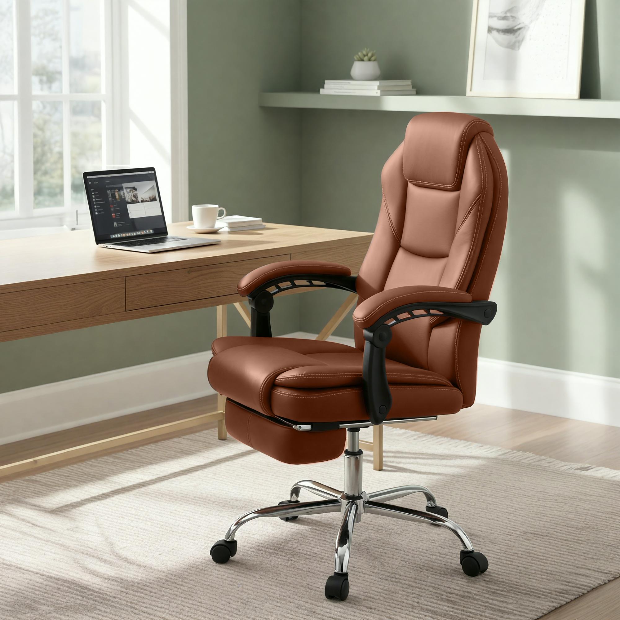 Chaise de bureau Castle en similicuir