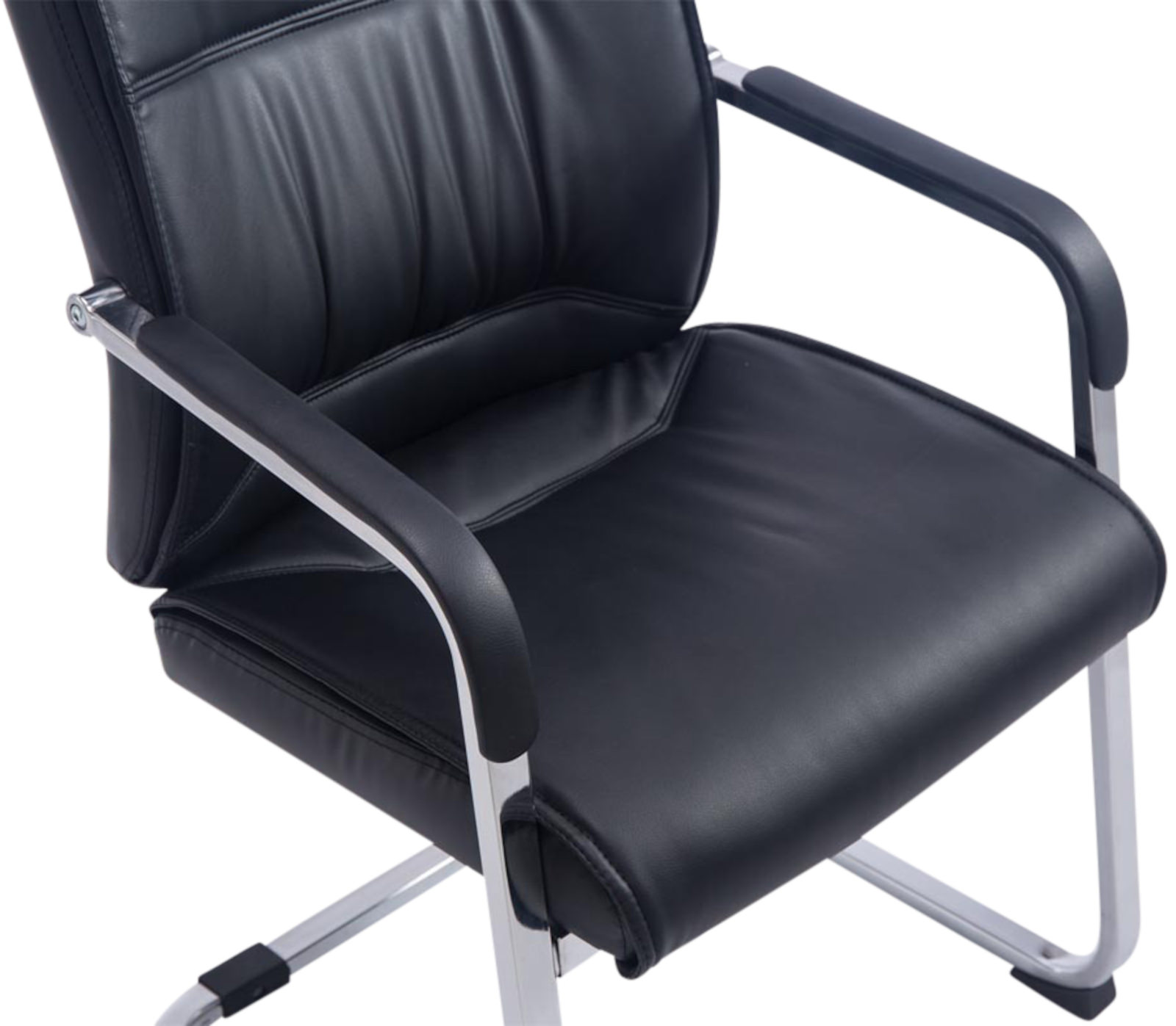 Lot de 2 Chaises Cantilever XXL Anubis en Similicuir avec accoudoirs