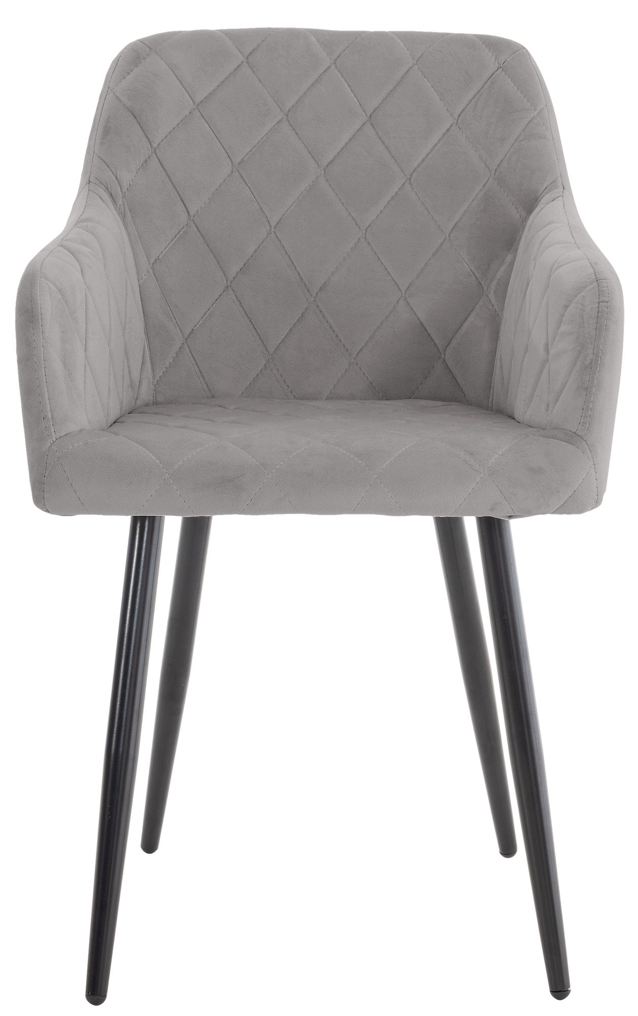 Lot de 4 chaises de salle à manger Shila avec Piètement en Métal noir