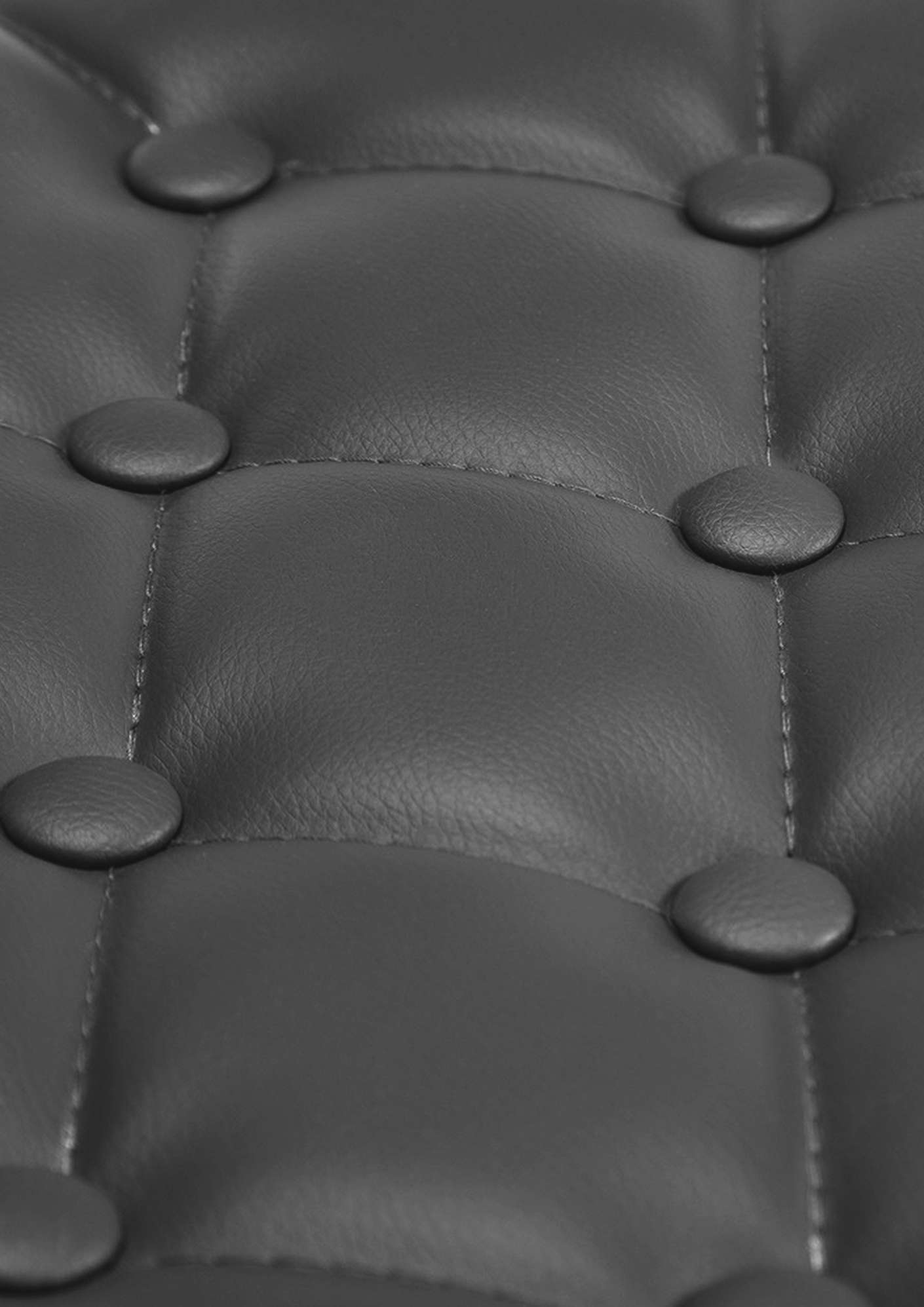 Chaise Lounge Dublin Similicuir - Piètement avec colonne centrale en métal chromé