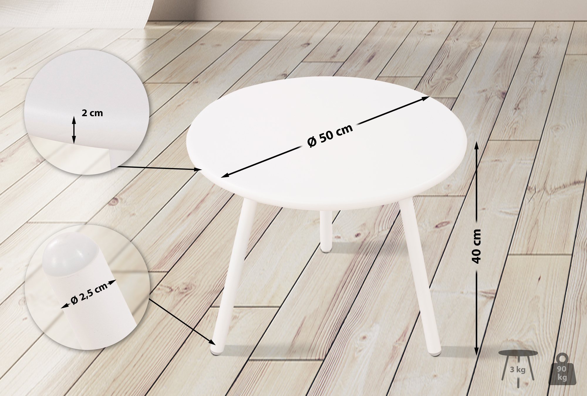Table basse d'extérieur Berea