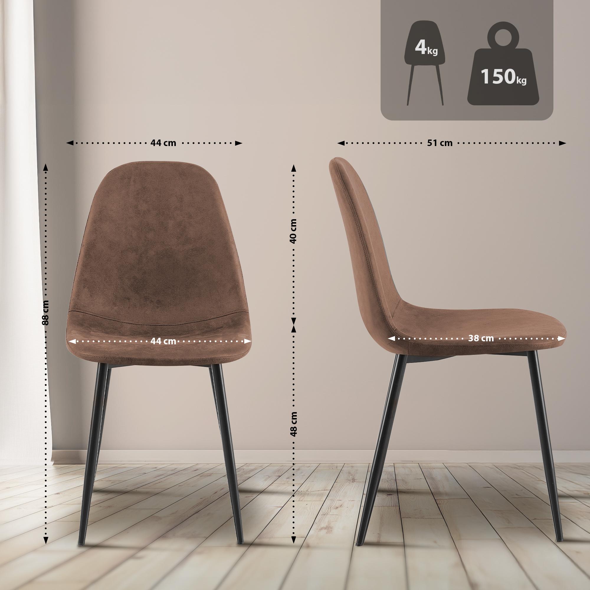 Set de 4 chaises de salle à manger Napier