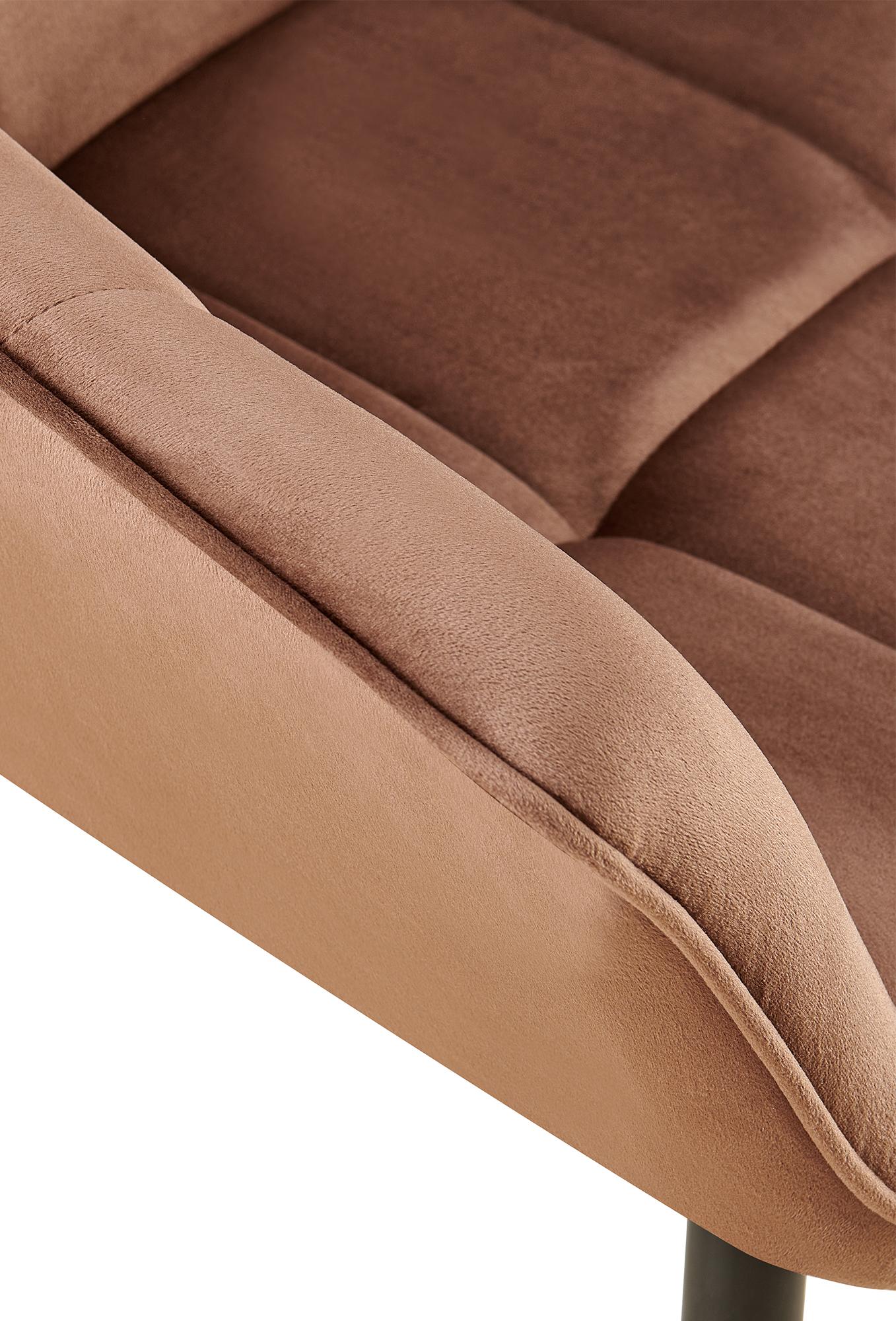 Lot de 2 chaises de salle à manger Roseville velours
