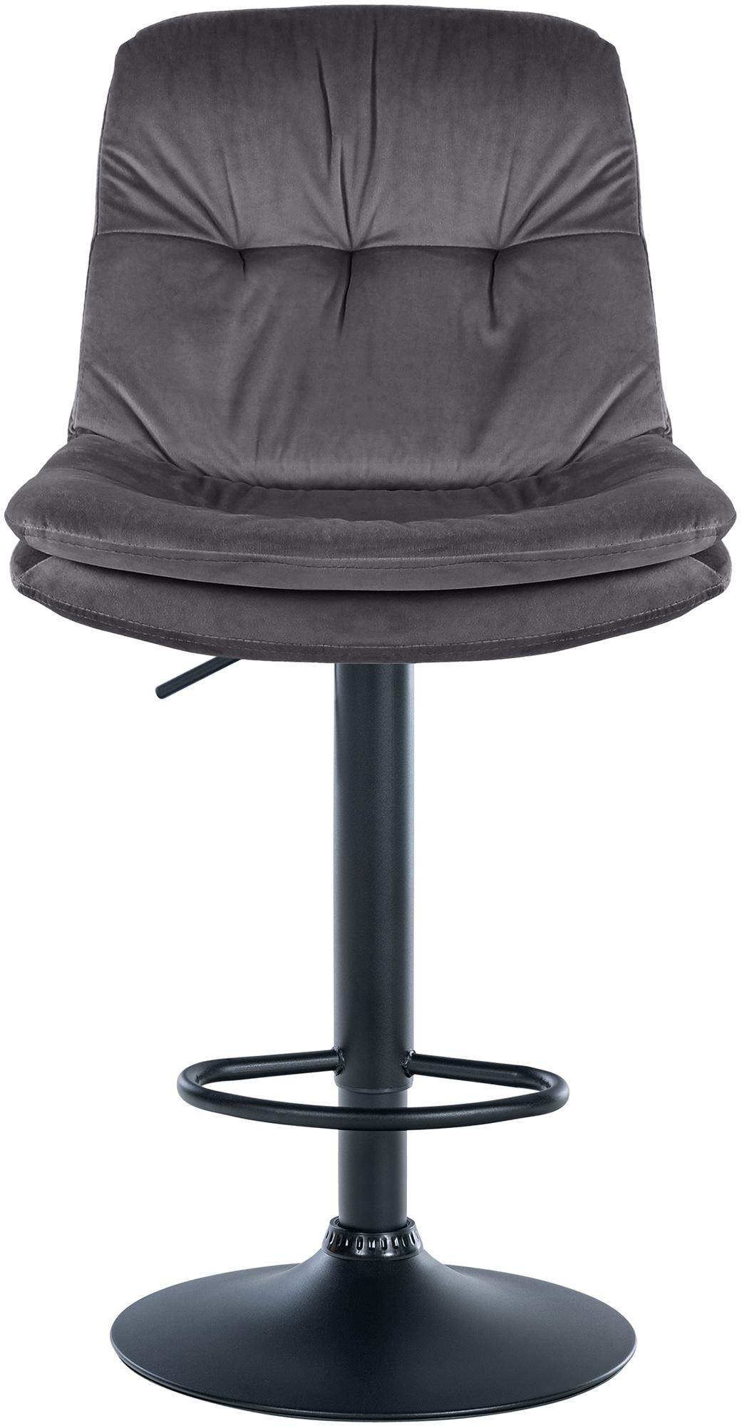 Tabouret de bar Laurel velours