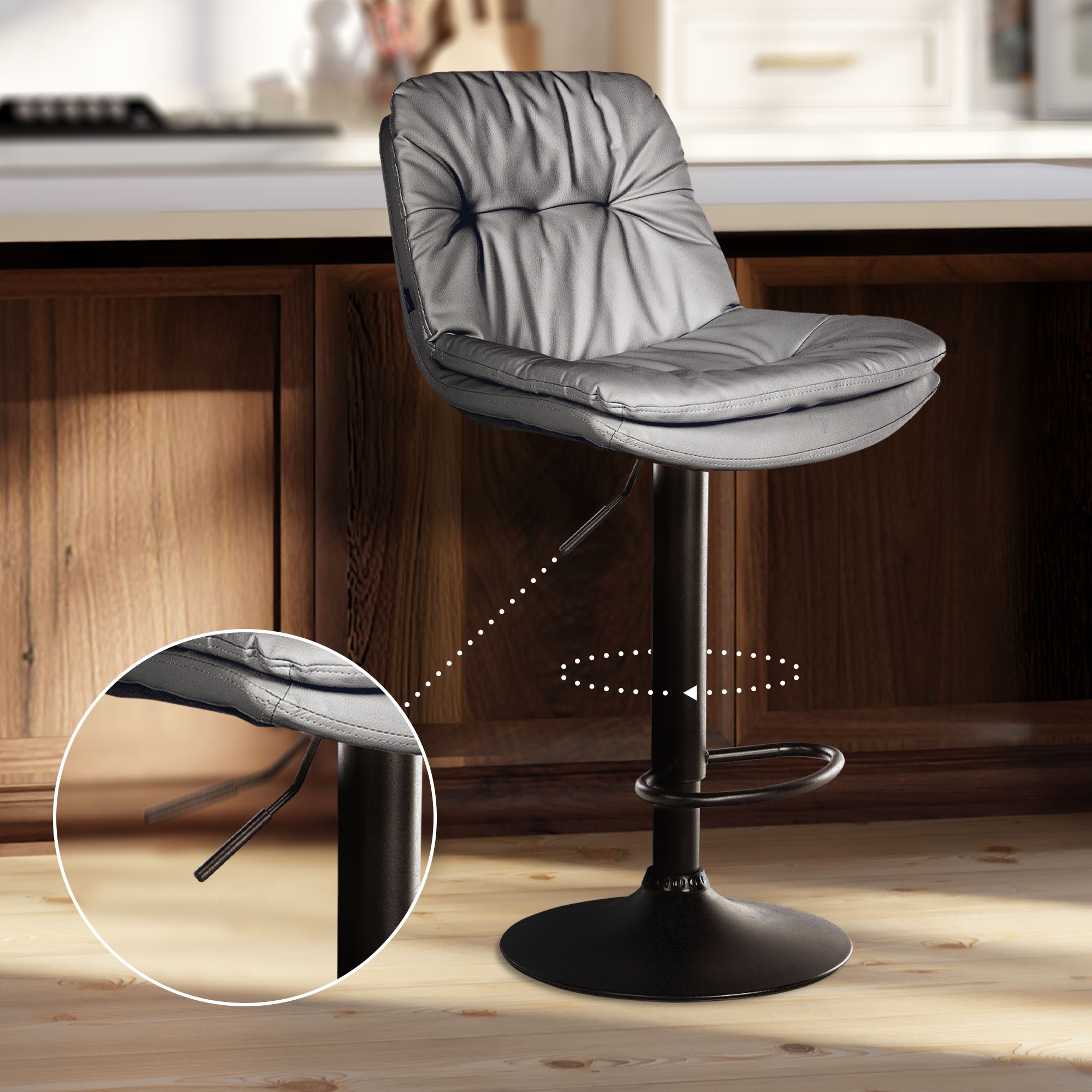 Tabouret de bar Laurel similicuir