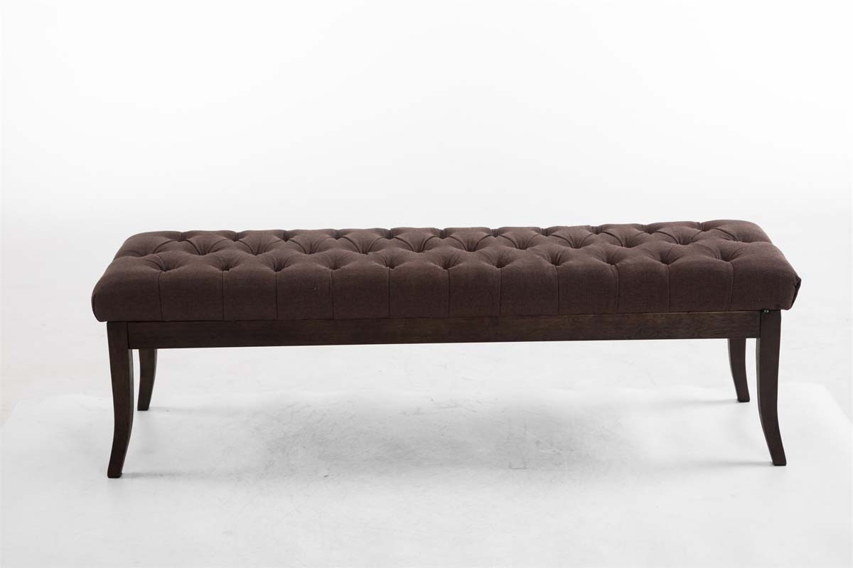 Banc Ramses tissu antique sombre