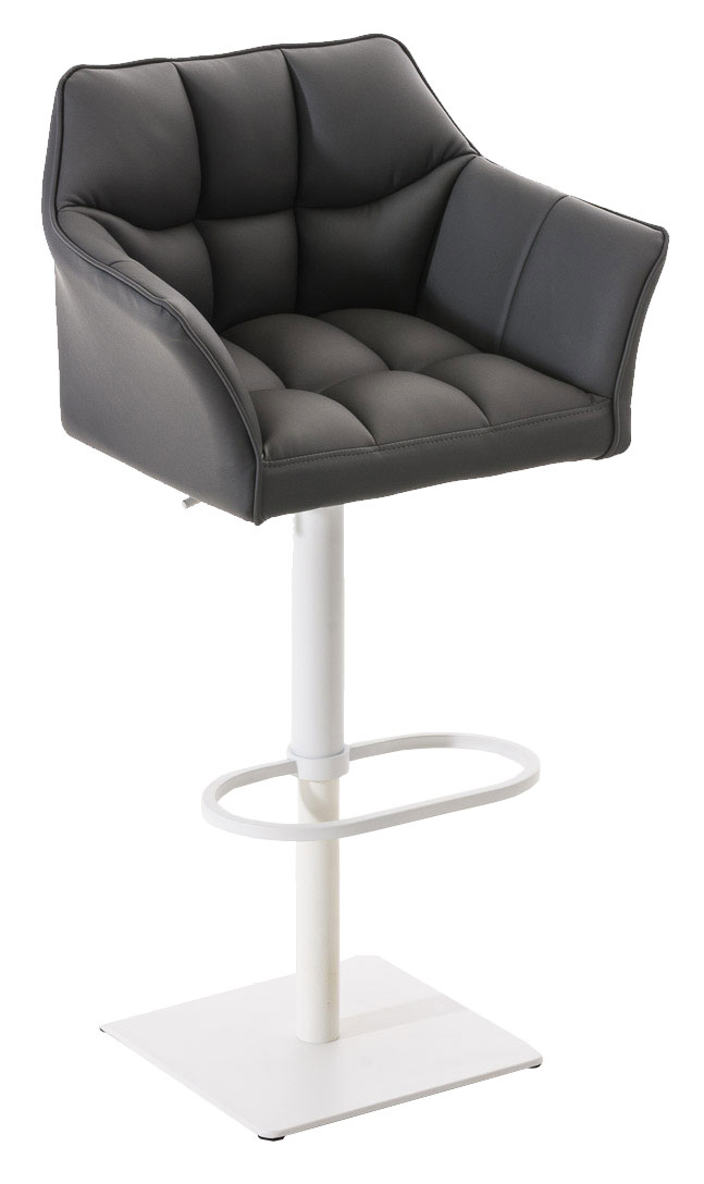Lot de 2 tabourets de bar Damaso en similicuir