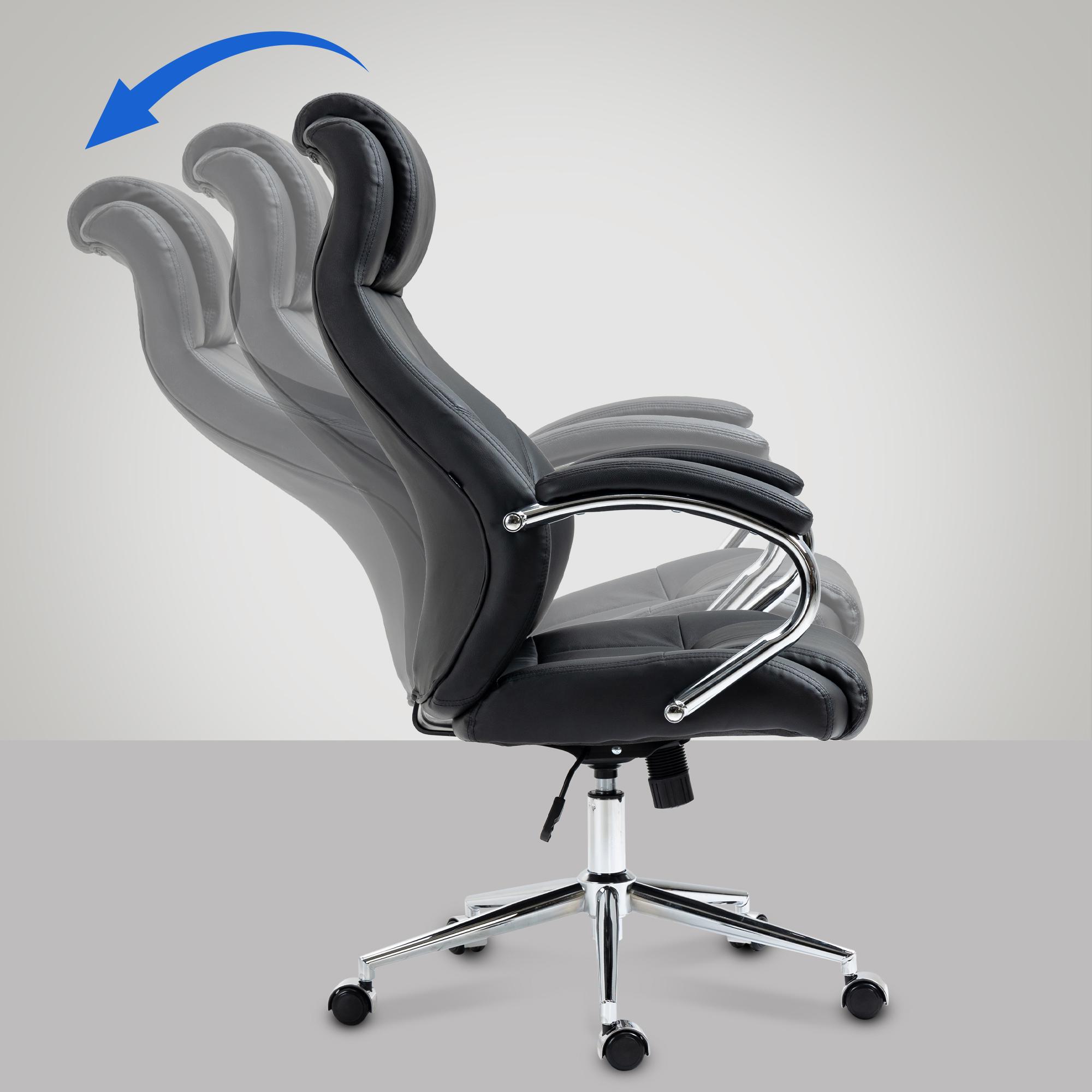 Chaise de bureau Salford cuir véritable