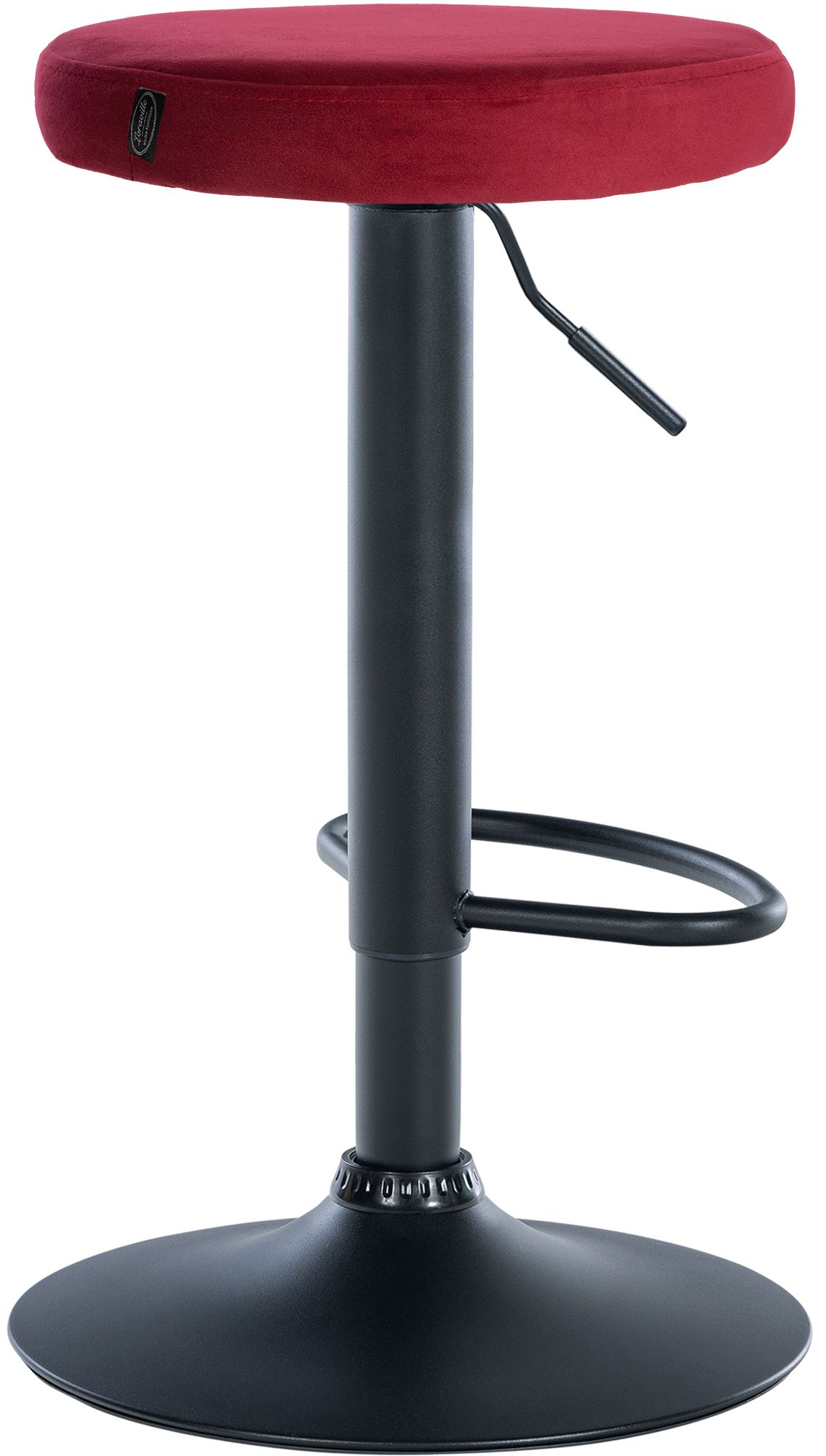 Lot de 2 tabourets de bar Ponte velours