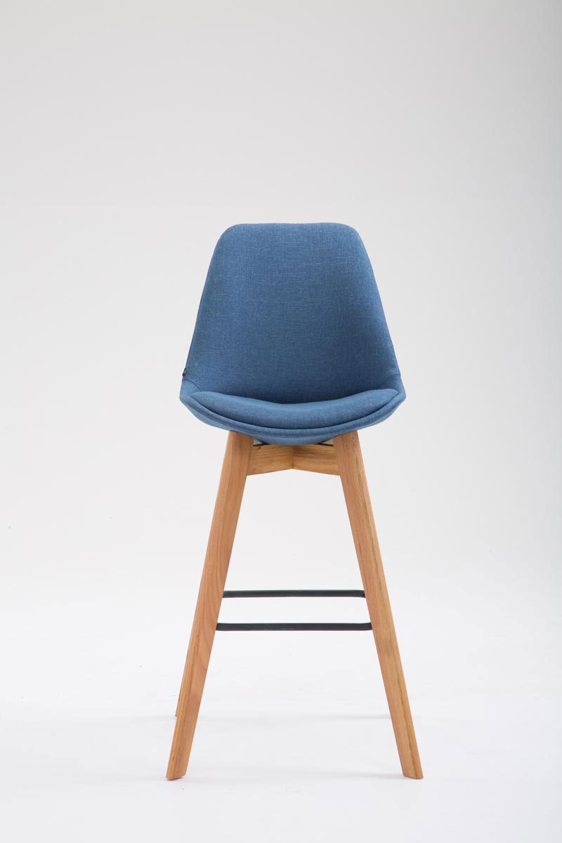 Tabouret de Metz tissu blanc