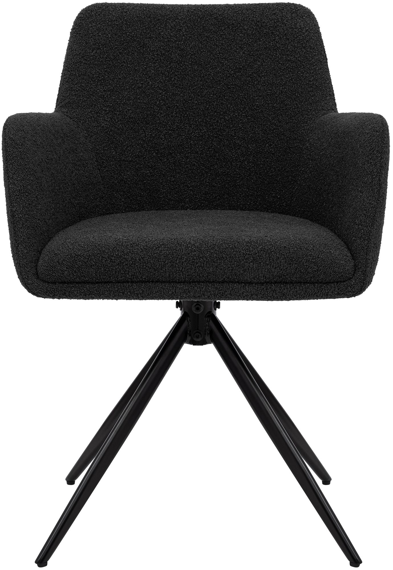 Chaise de salle à manger Olema en tissu bouclette