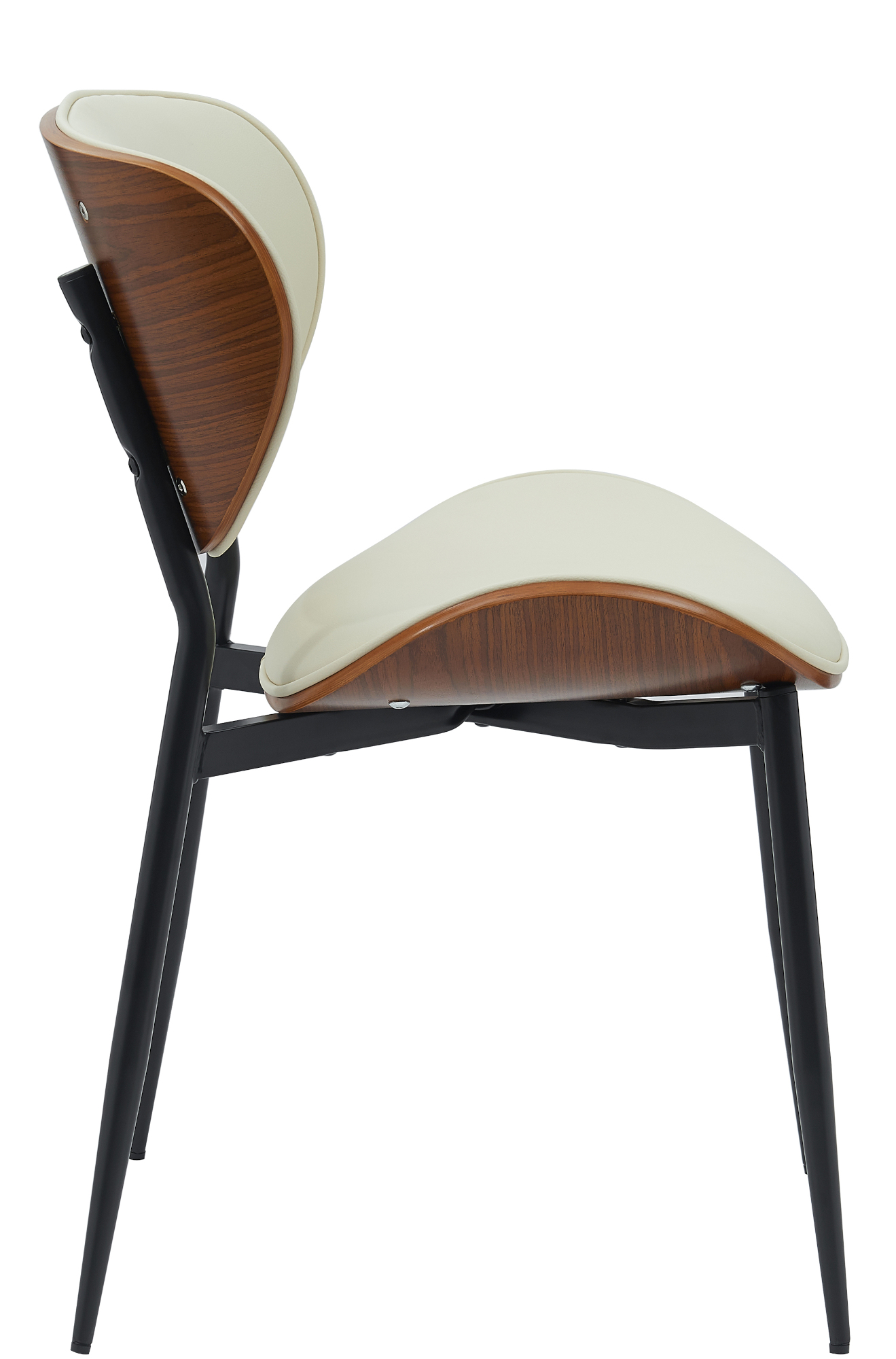 Lot de 2 chaises visiteurs Enid en similicuir ou en tissu