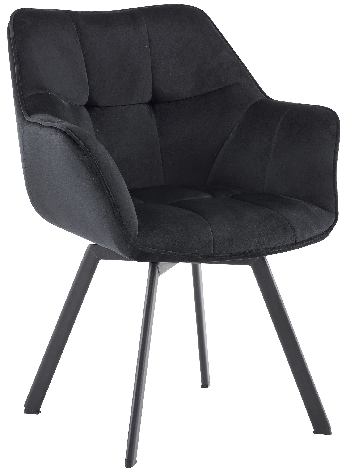 Chaise de salle à manger Jordi velours