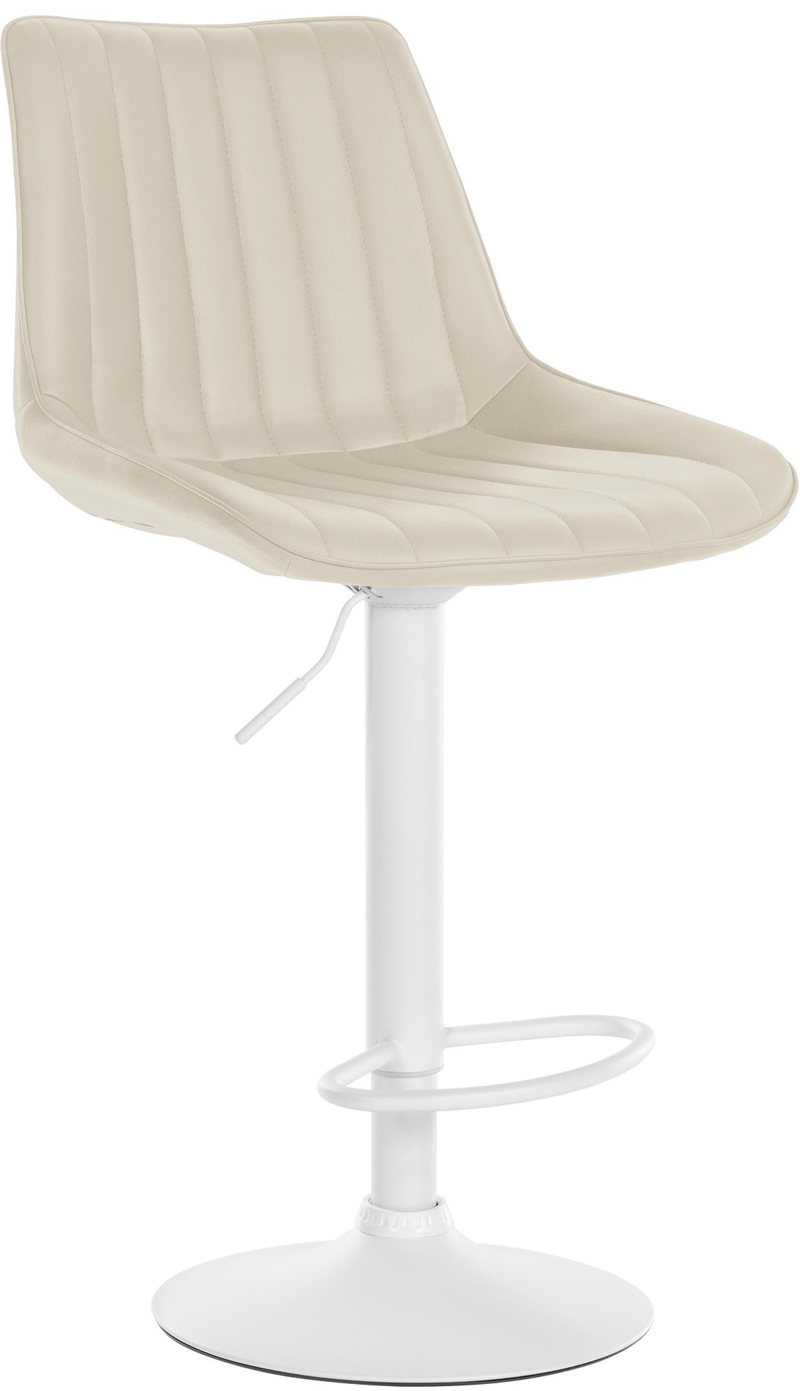 Tabouret de bar Toni en Similicuir Pied en Métal réglable pivotant