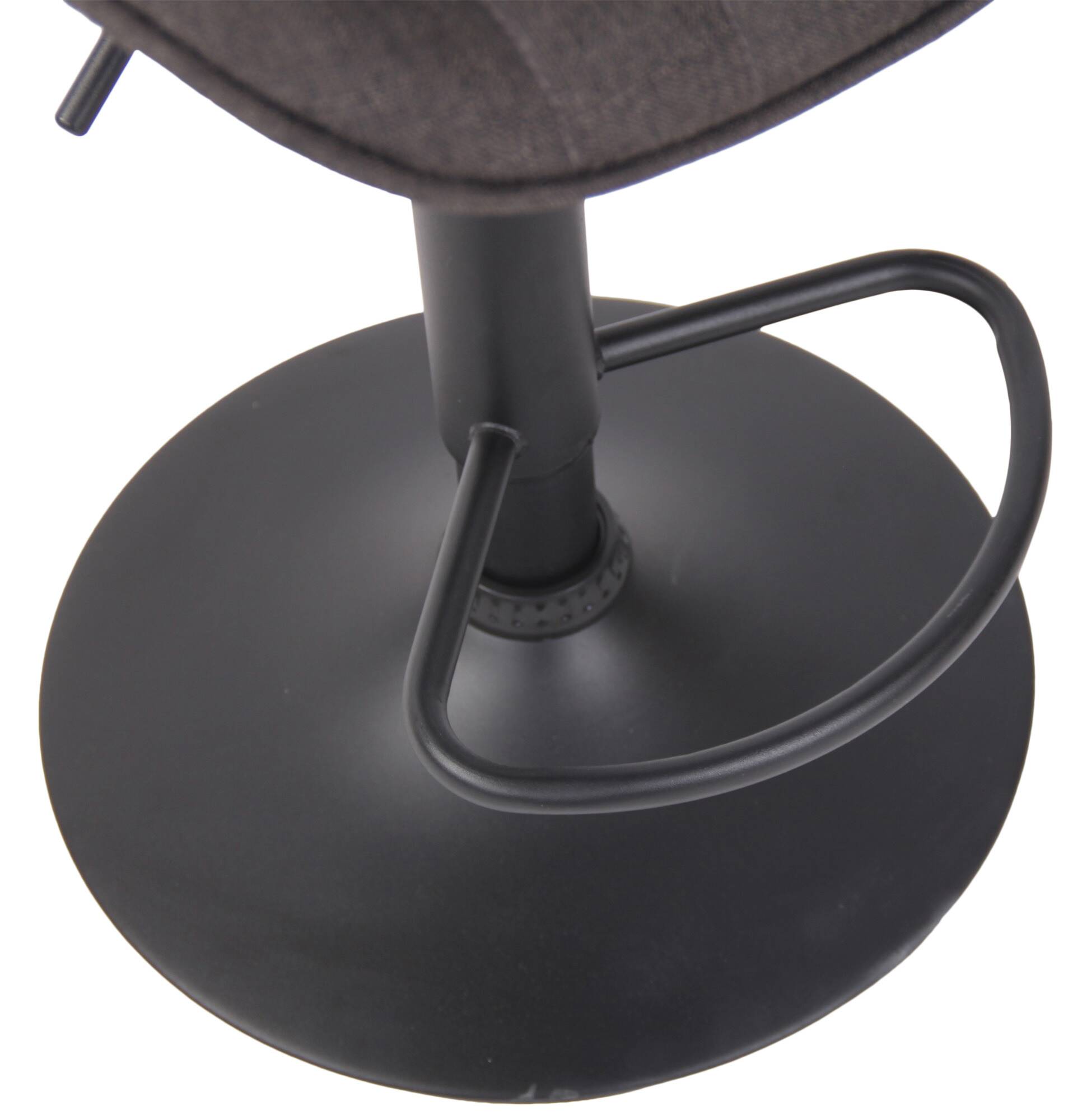 Lot de 2 Tabourets de bar Lentini en Tissu Pied trompette en Métal