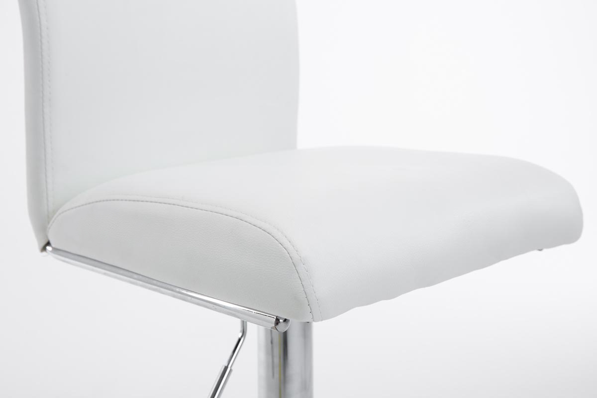 Tabouret de bar Köln en similicuir avec pied en métal