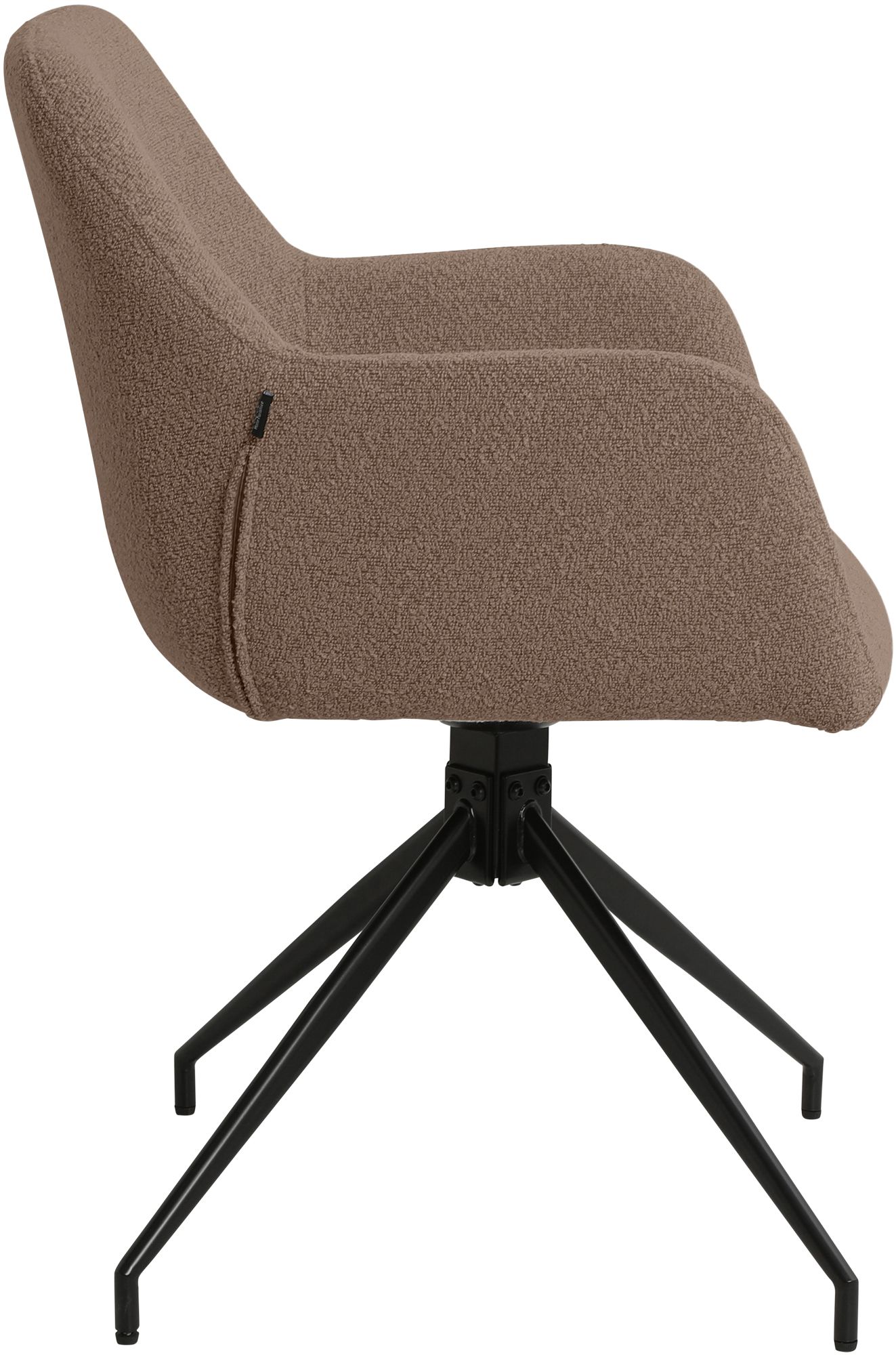 Lot de 2 Chaises de Salle à Manger Merlinda en Tissu Bouclette