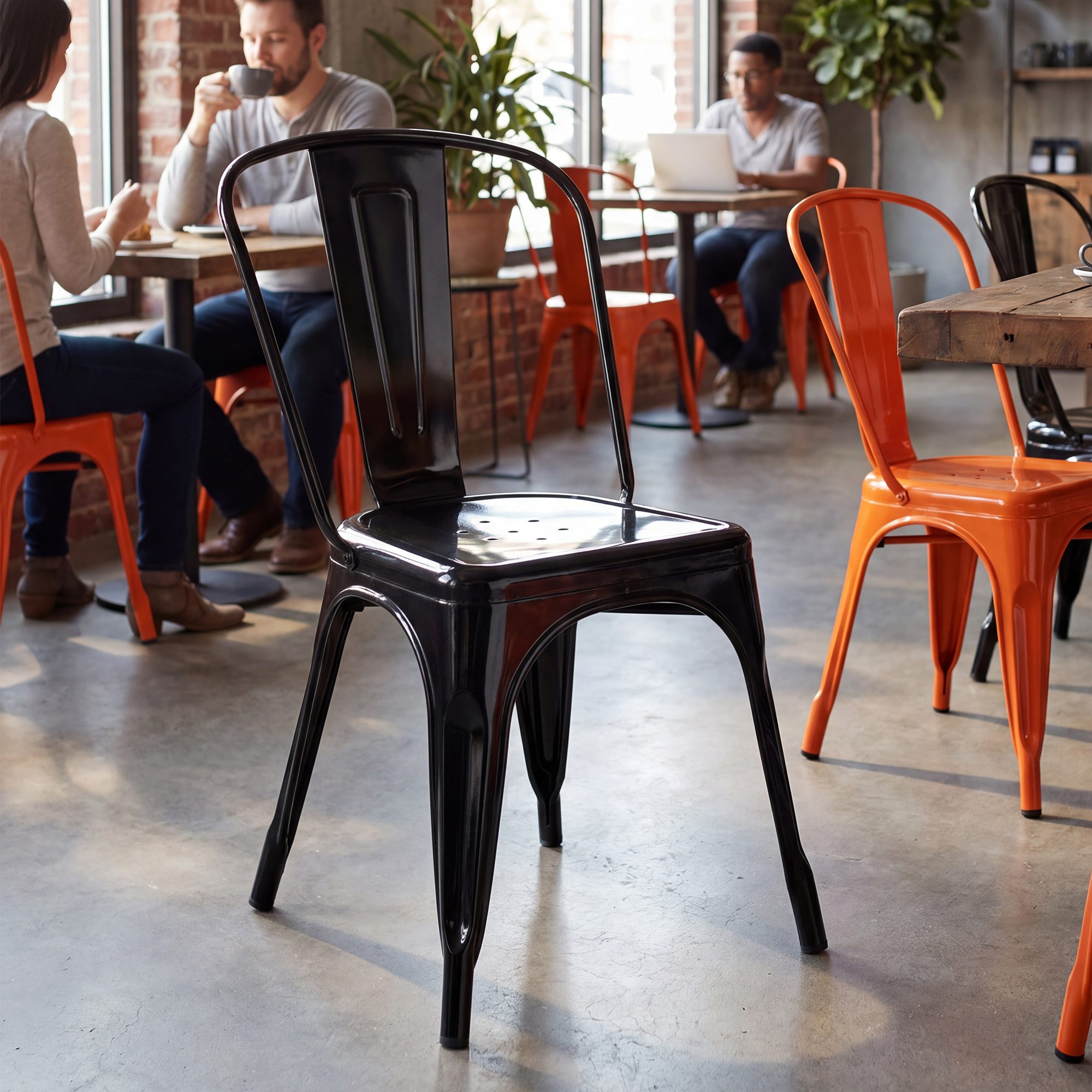 Lot de 4 chaises empilables Benedikt