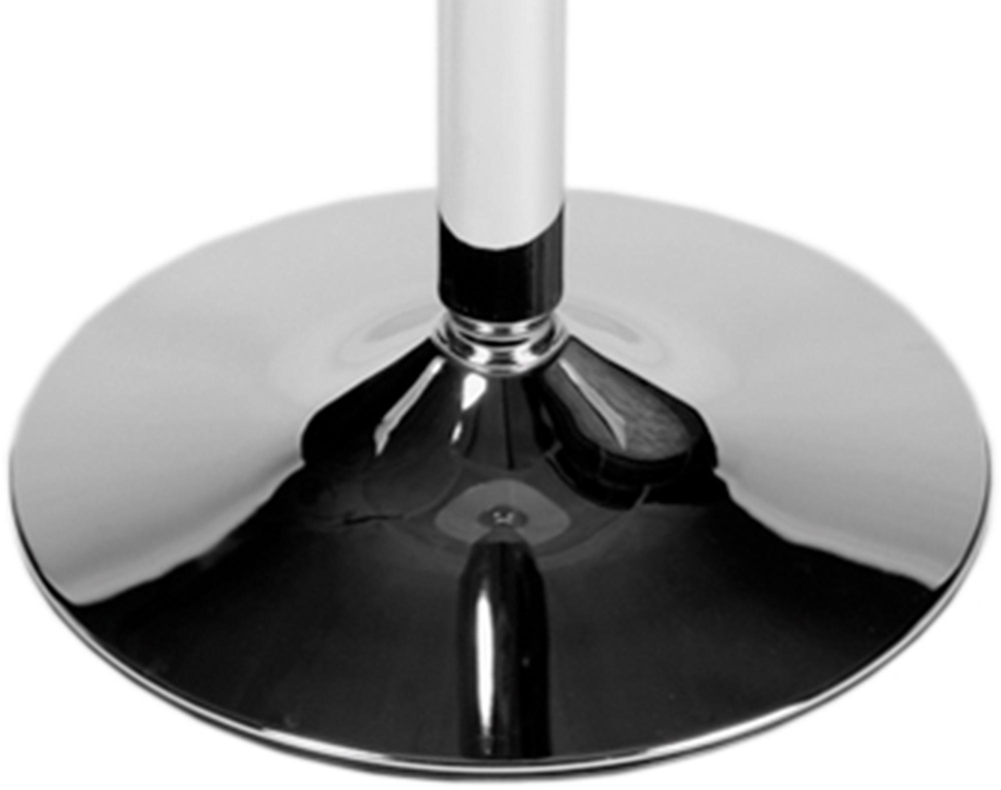 Table en verre ronde avec hauteur de 105 cm