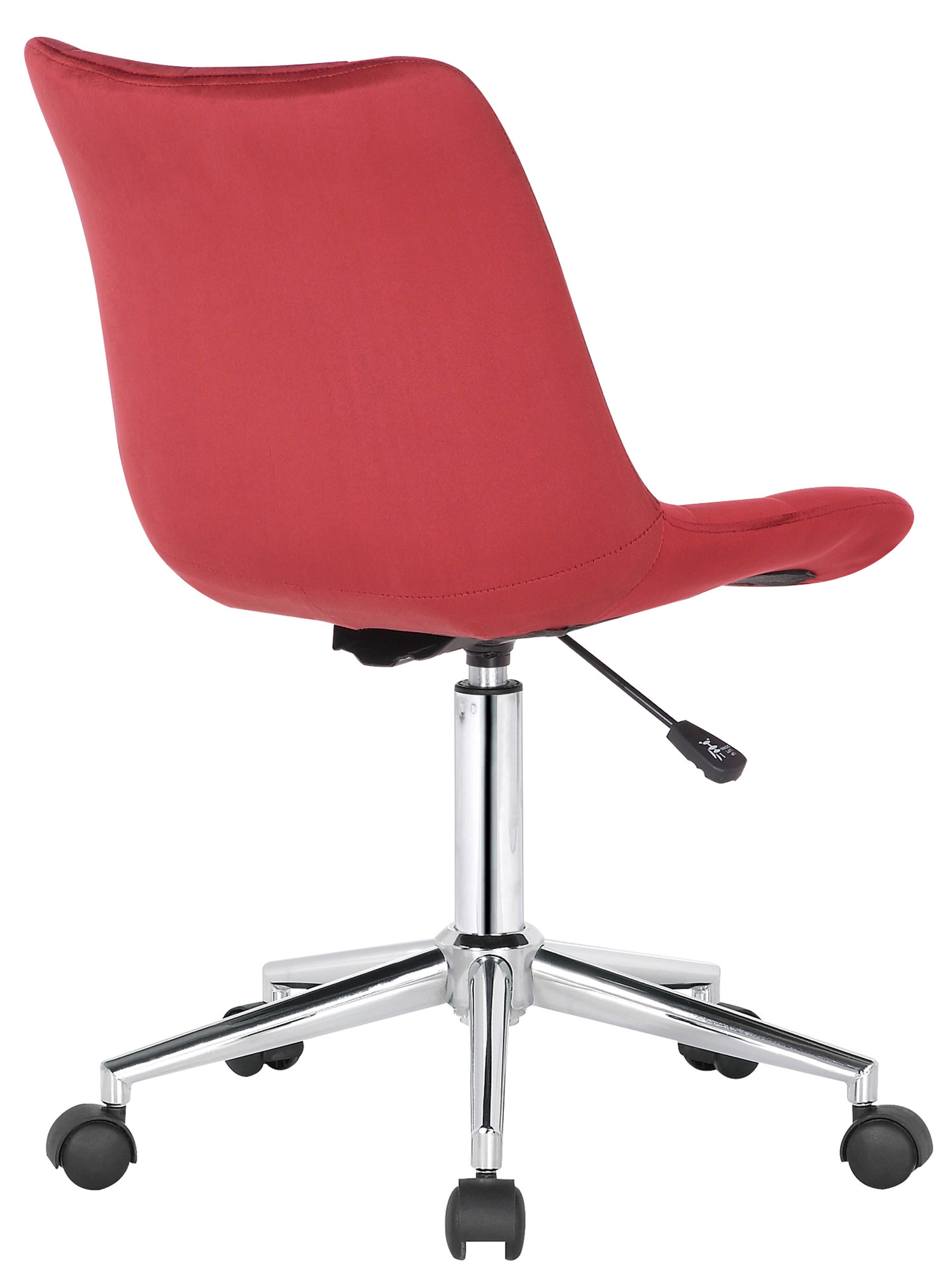 Chaise de bureau pivotant Medford en Velours avec Hauteur ajustable et Roulettes
