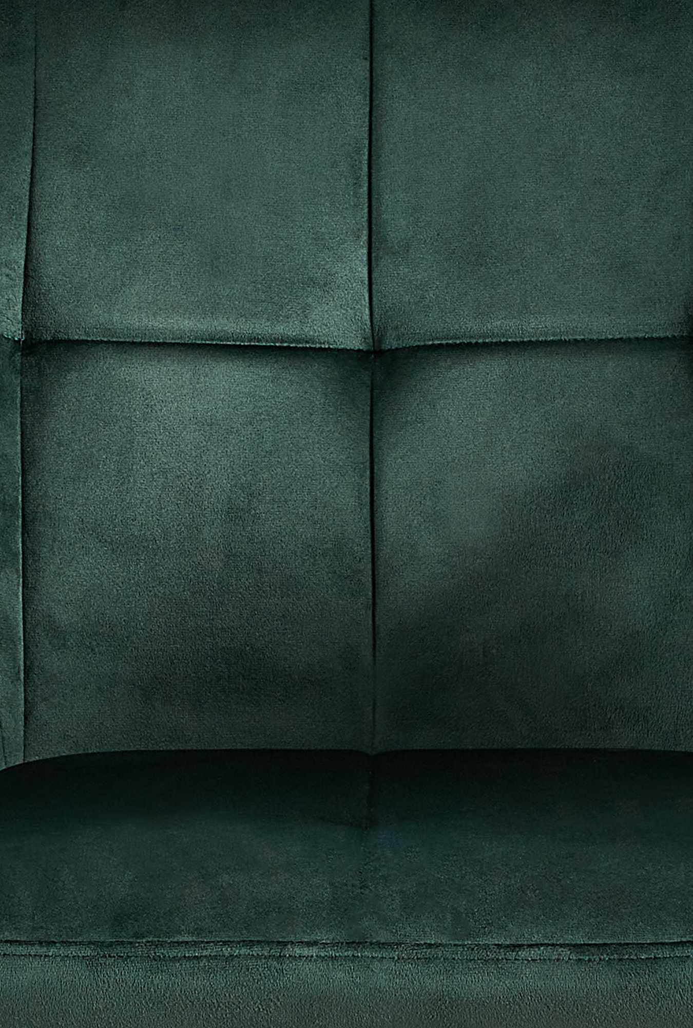 Lot de 4 Chaises de salle à manger Emia en Velours avec Piètement en Métal noir