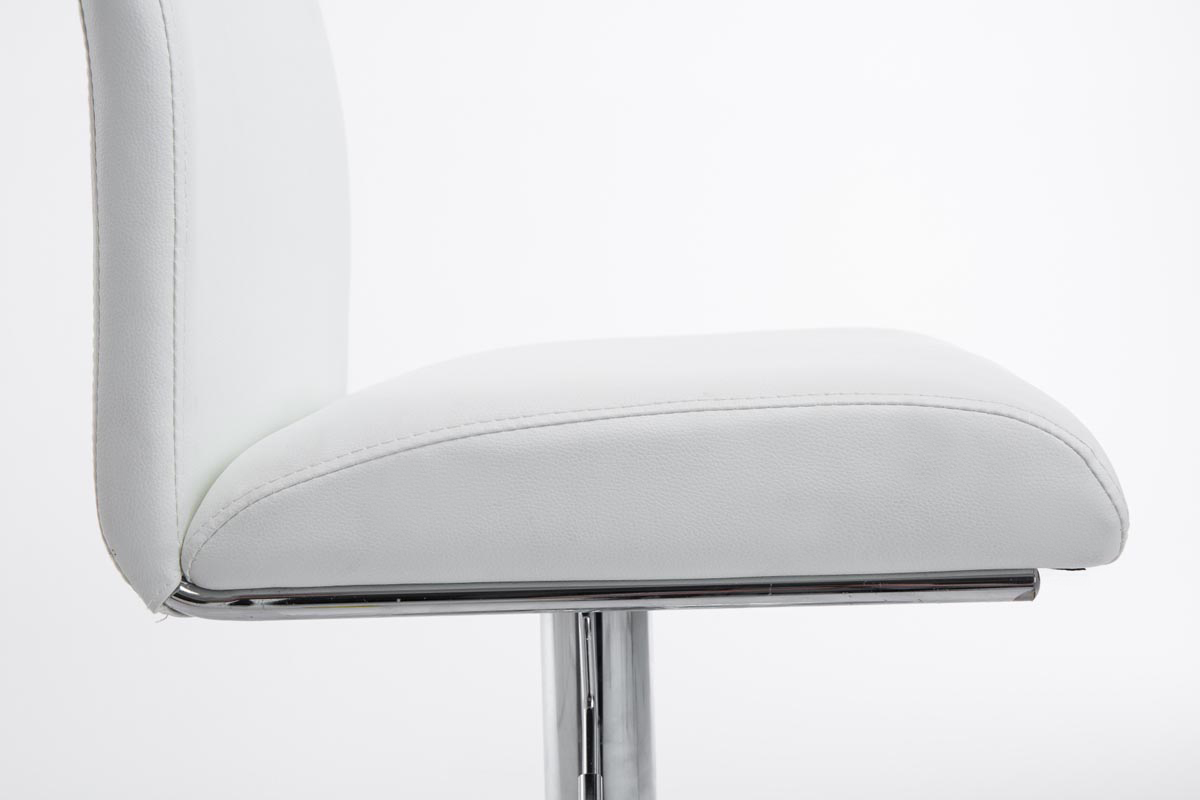Tabouret de bar Köln en similicuir avec pied en métal