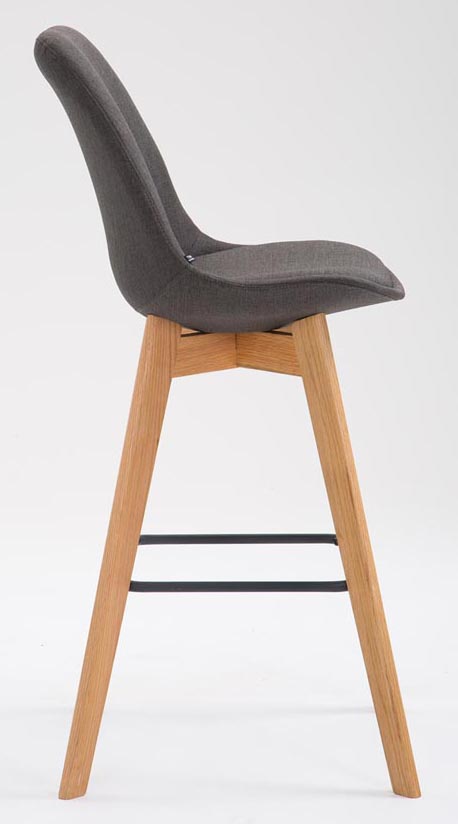 Lot de 2 tabourets de bar Metz en tissu