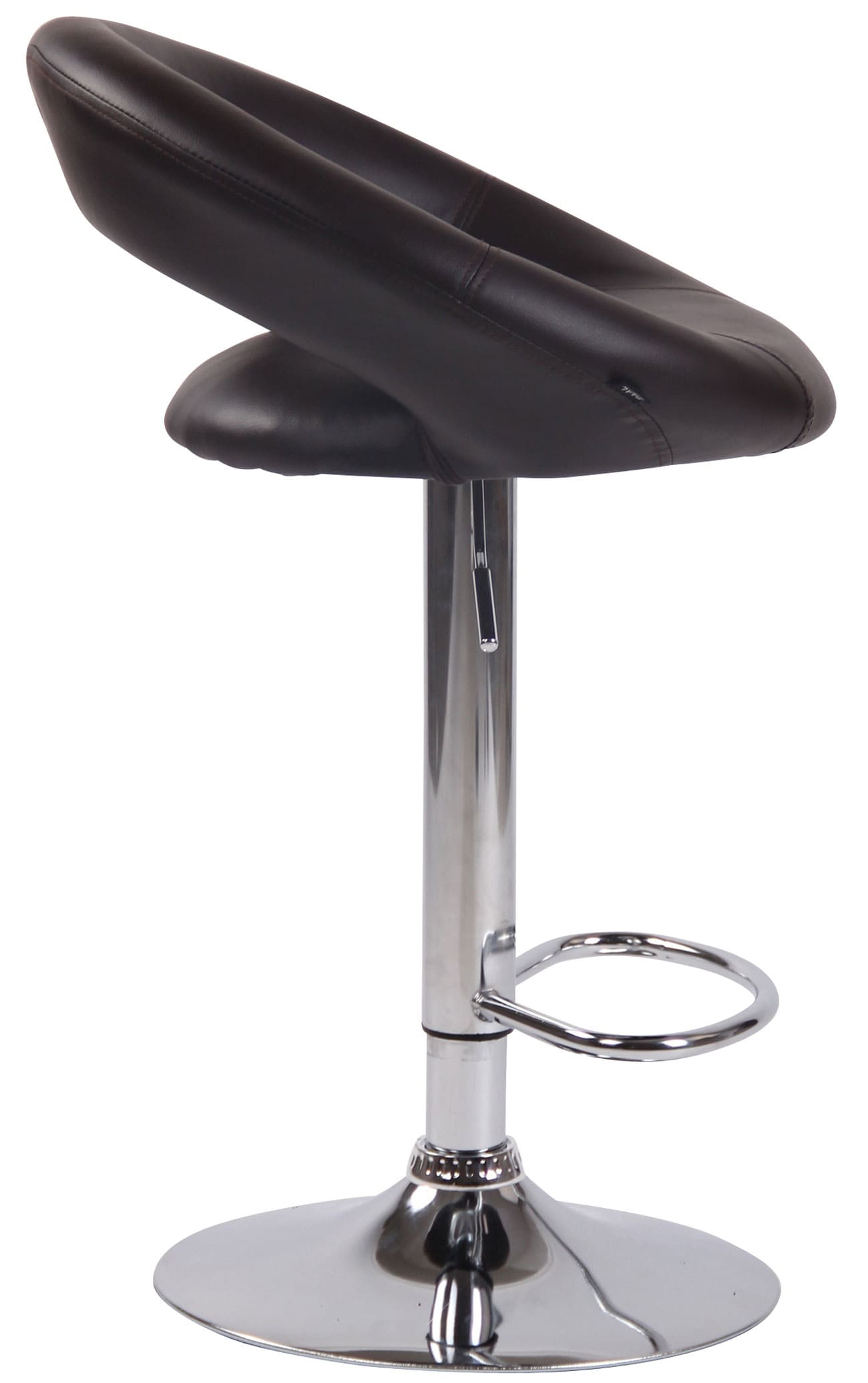 Lot de 2 Tabourets de bar Olinda en similicuir hauteur réglable et siège pivotant