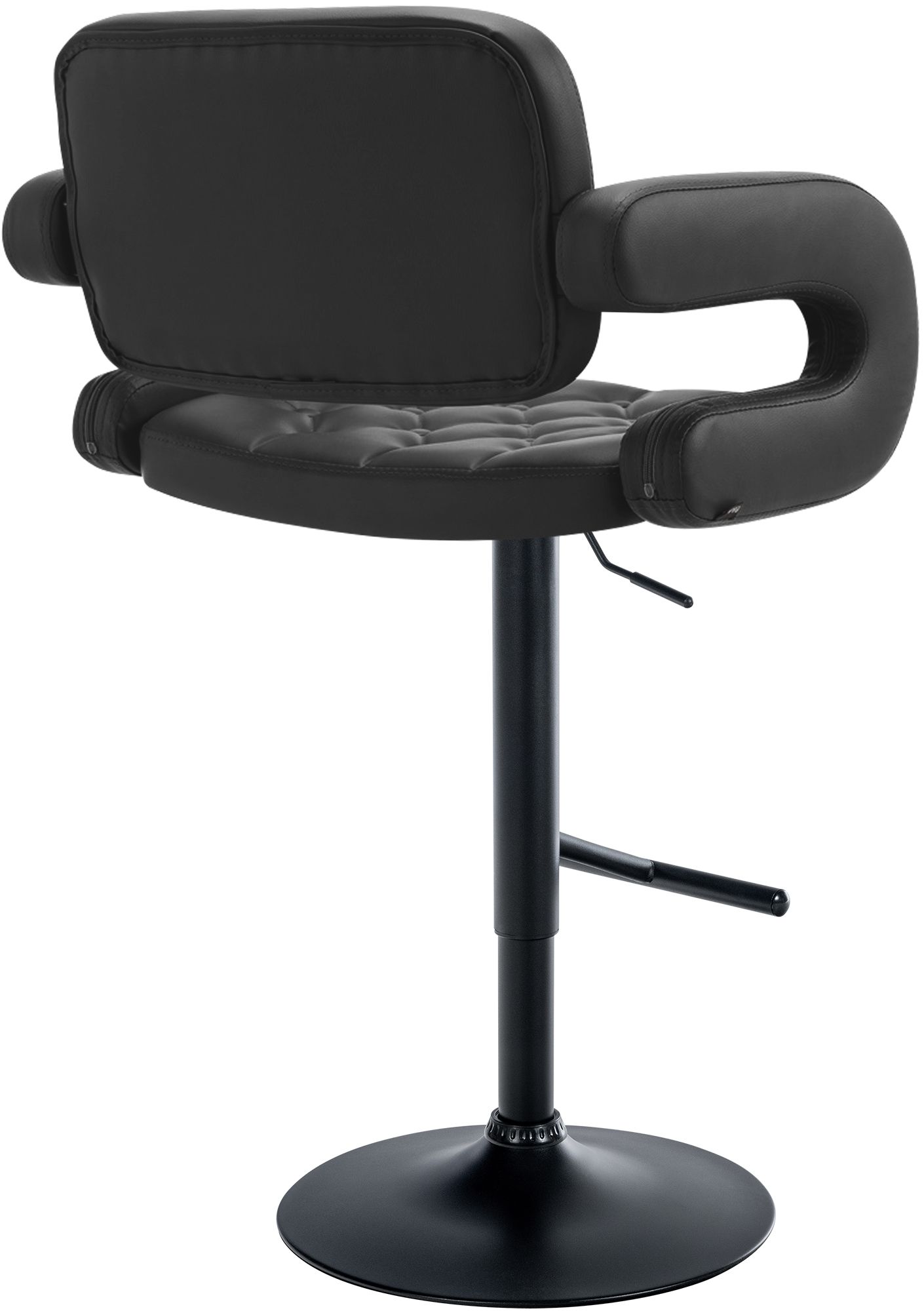Tabouret de bar Dublin similicuir avec pied en métal