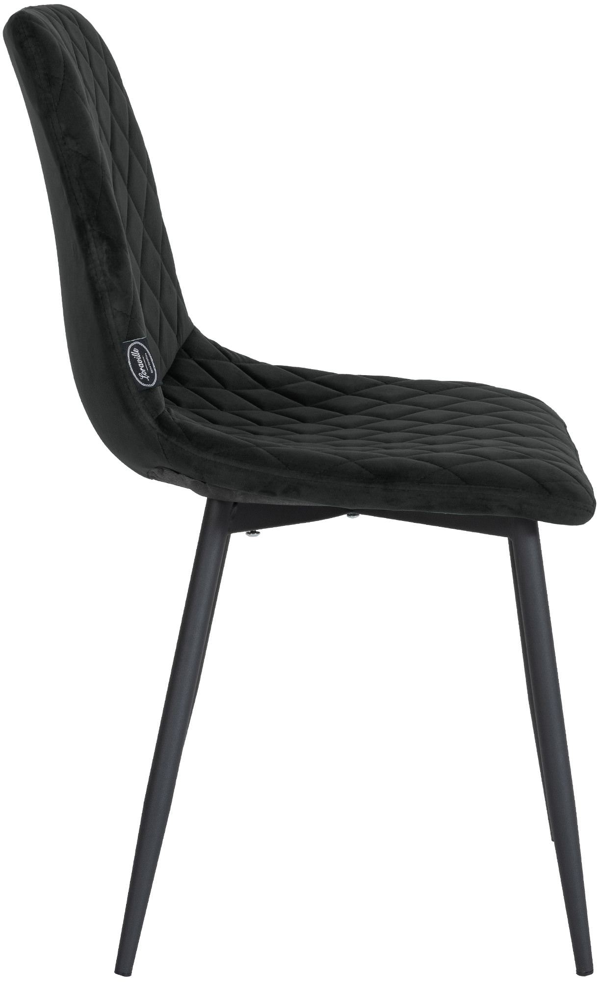Lot de 4 chaises Telde velours