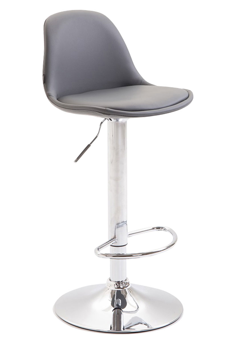 Tabouret de bar  Kiel assise et dossier rembourrés similicuir