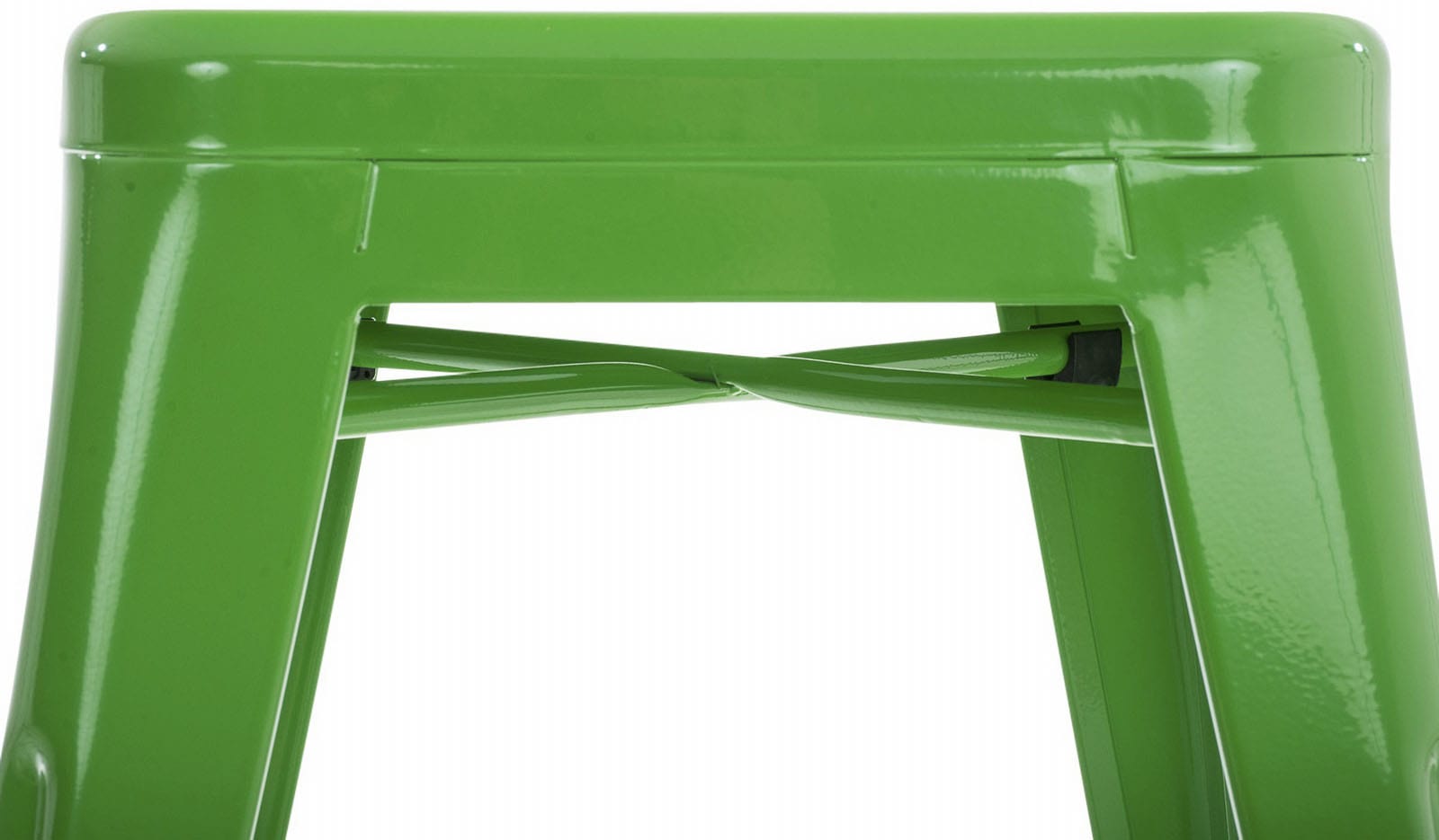 Lot de 4 tabourets bas au style industriel Armin en métal