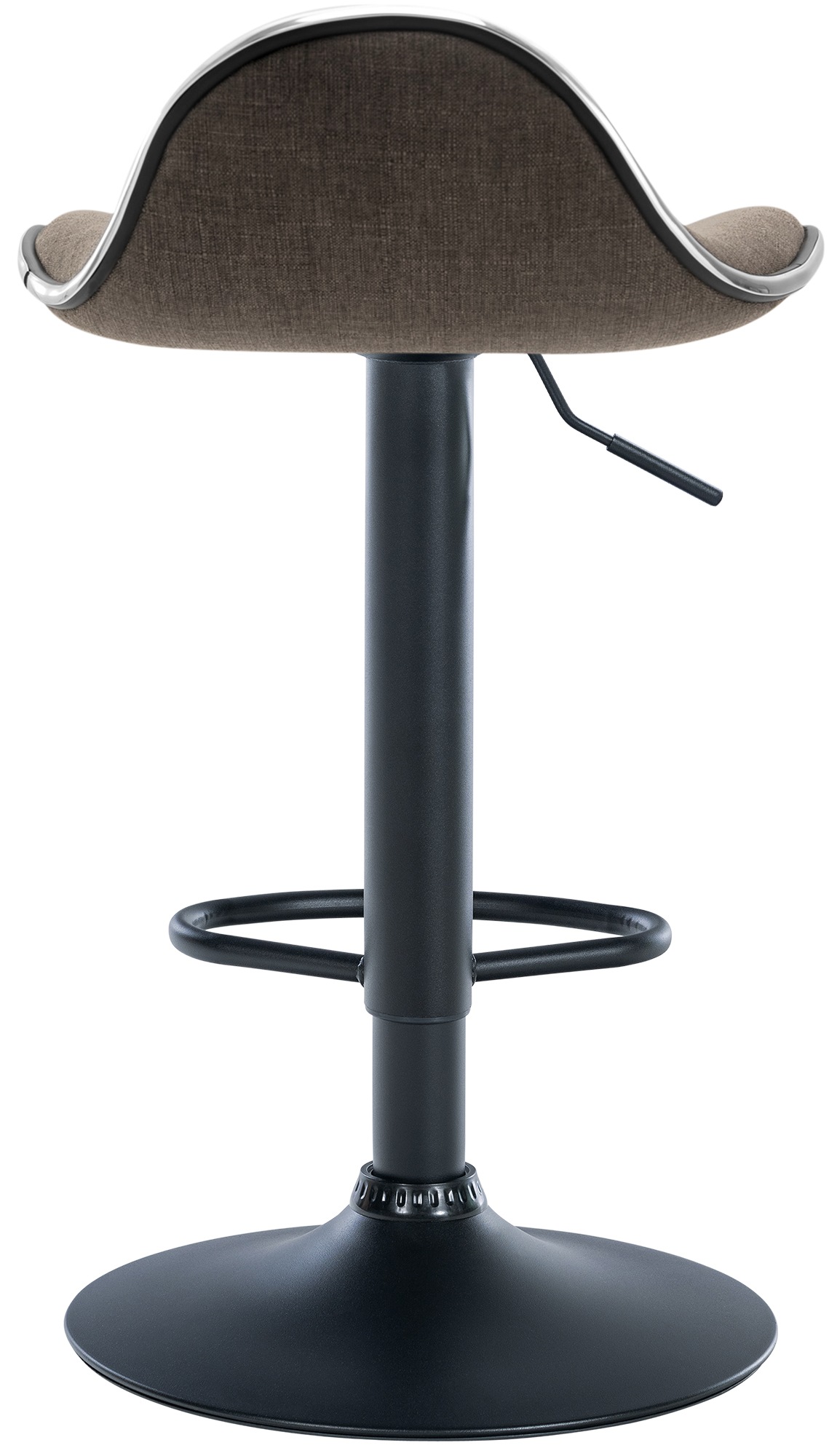 Tabouret de bar Shanghai tissu avec pied en métal
