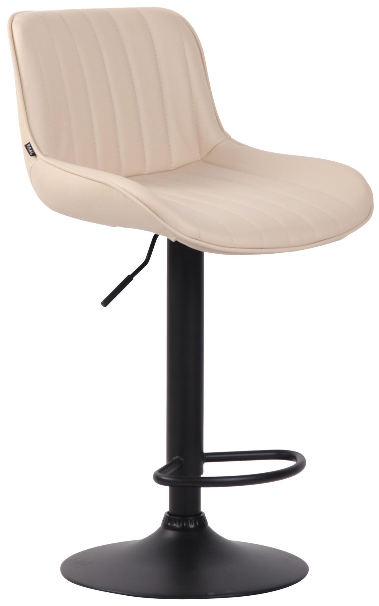 Tabouret de bar Lentini en Similicuir avec Piètement trompette en Métal