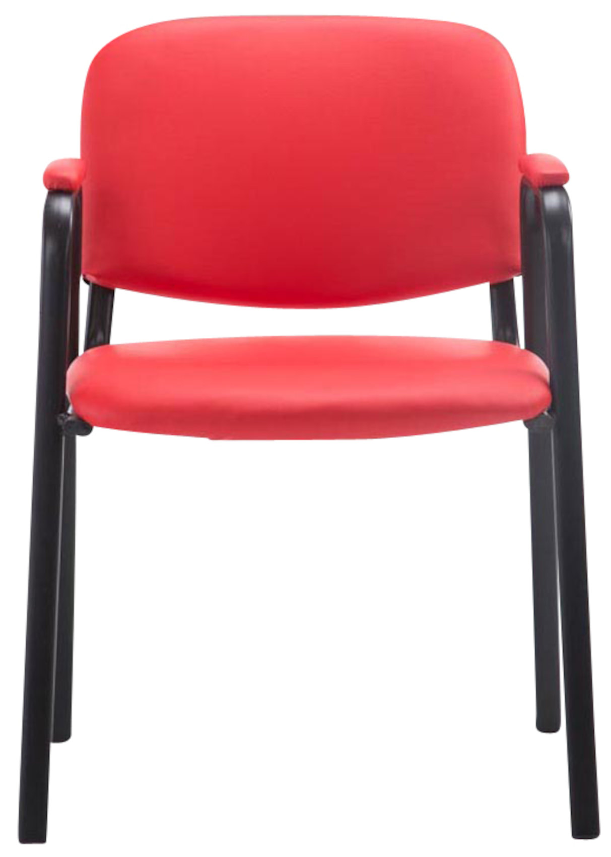 Lot de 4 chaises empilables Ken Pro en simili cuir
