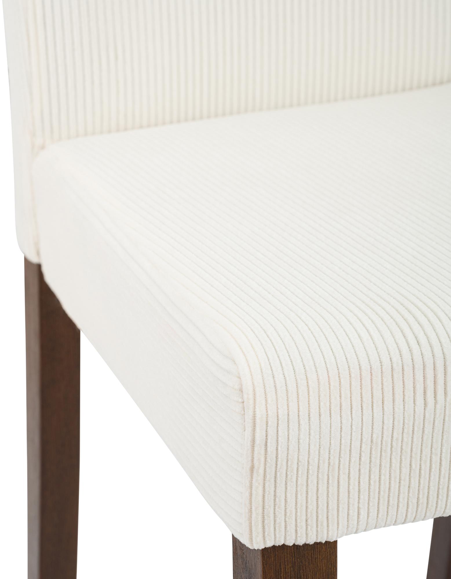 Lot de 2 chaises de salle a manger Ina en velours cotele