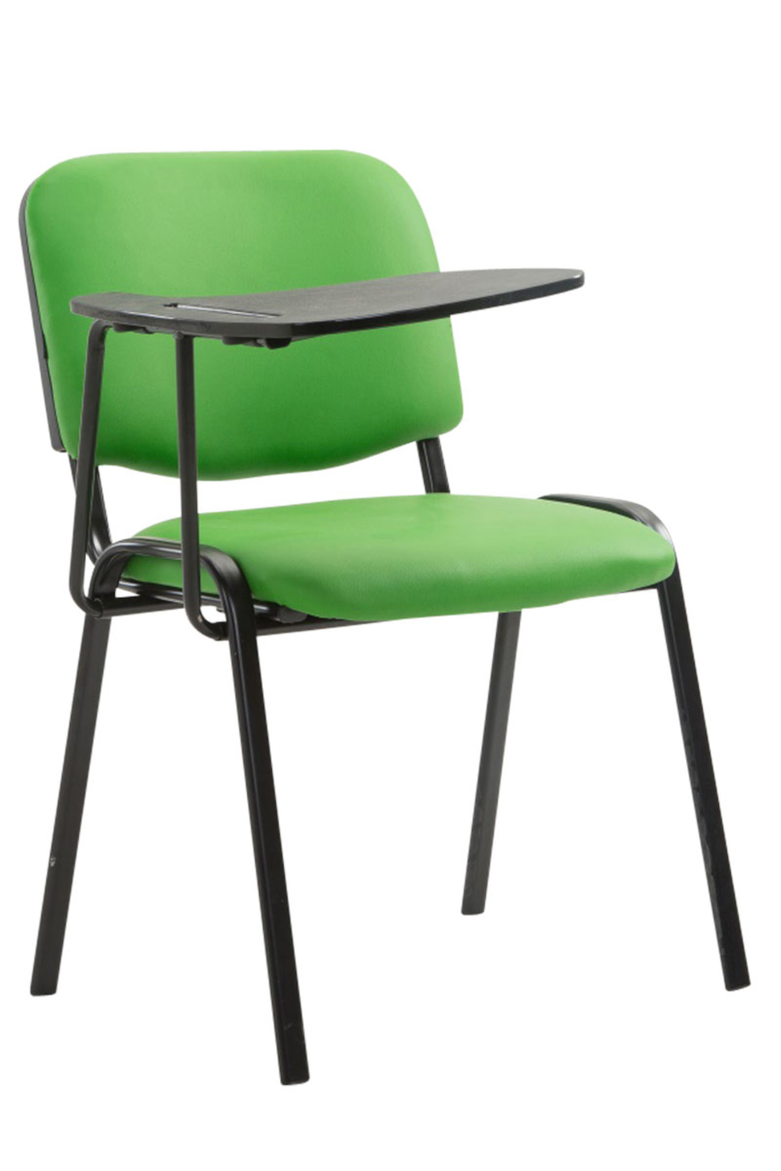 Lot de 4 Chaises Ken en similicuir avec tablette rabattable