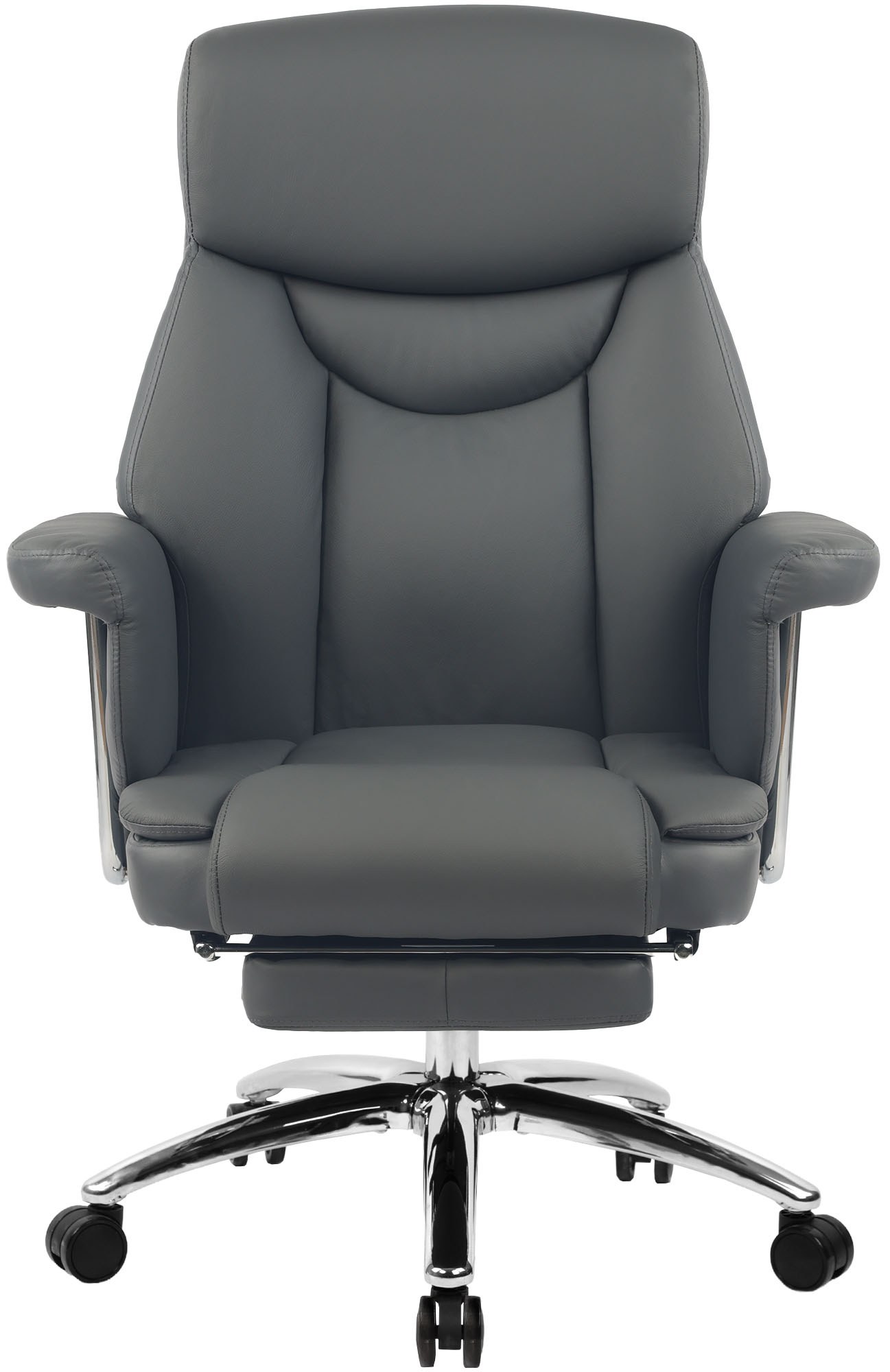 Chaise de bureau Dahra en cuir véritable