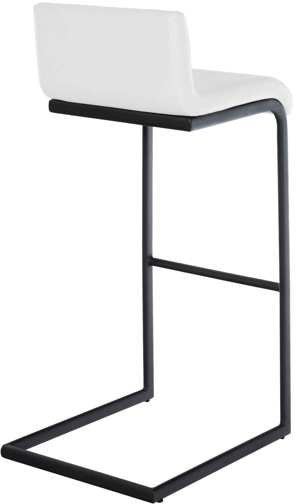 Lot de 2 Tabourets de Bar Newport, Piétement Métallique Noir