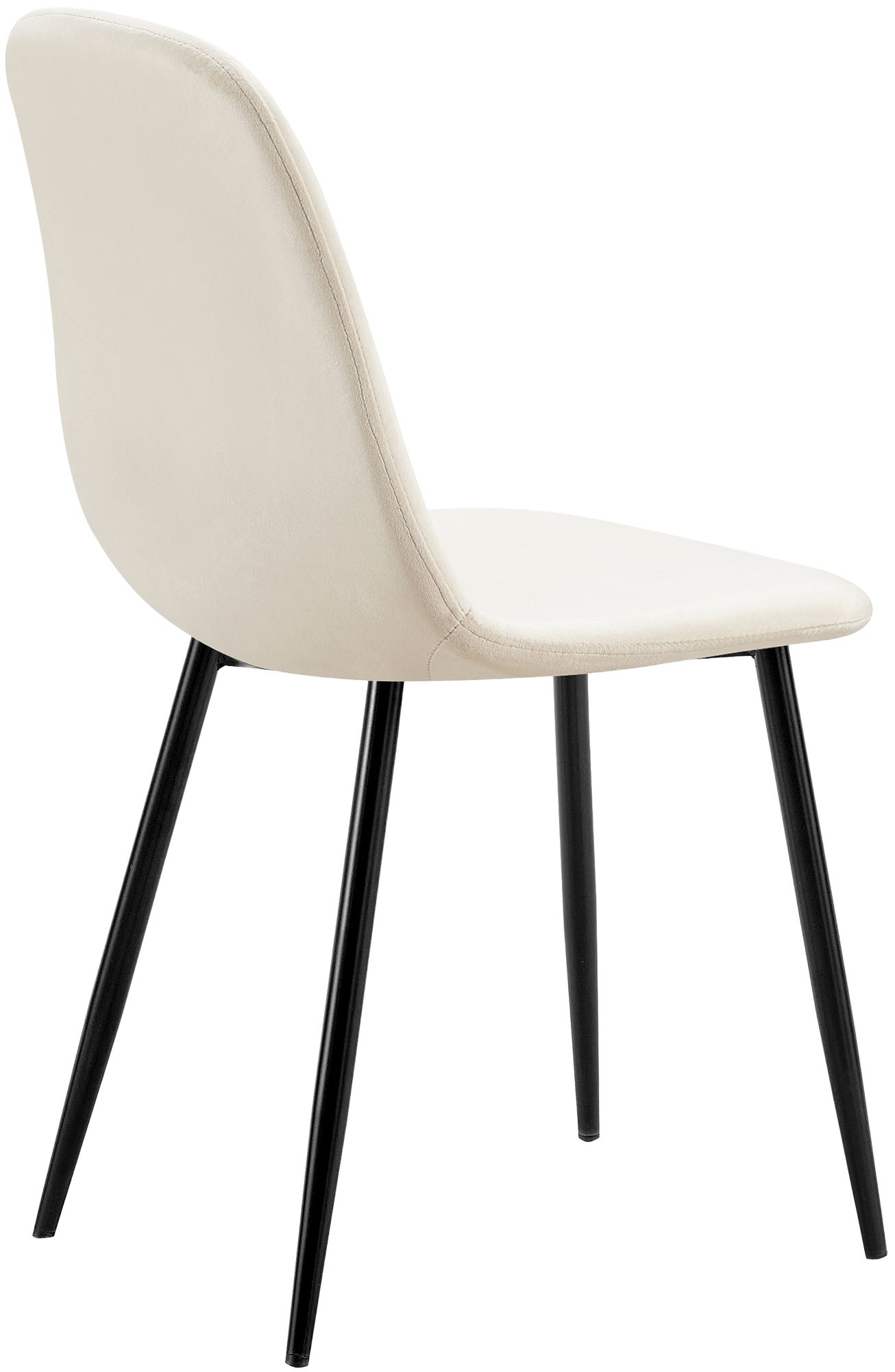 Lot de 4 chaises de salle a manger Baxter en velours
