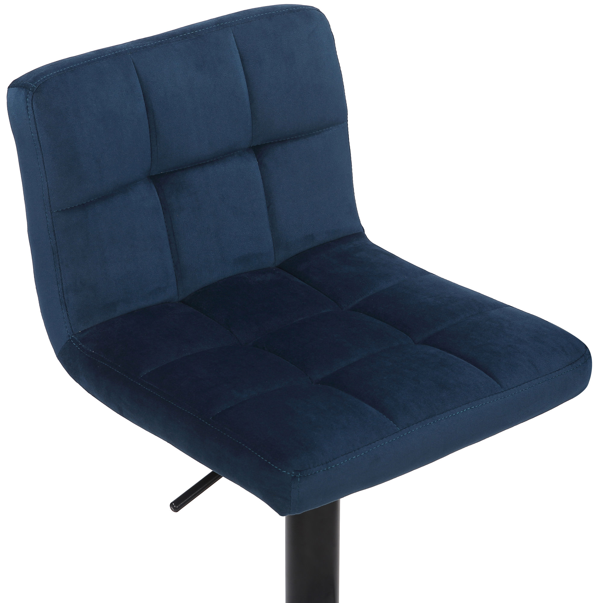 Lot de 2 Tabourets de bar Feni en velours