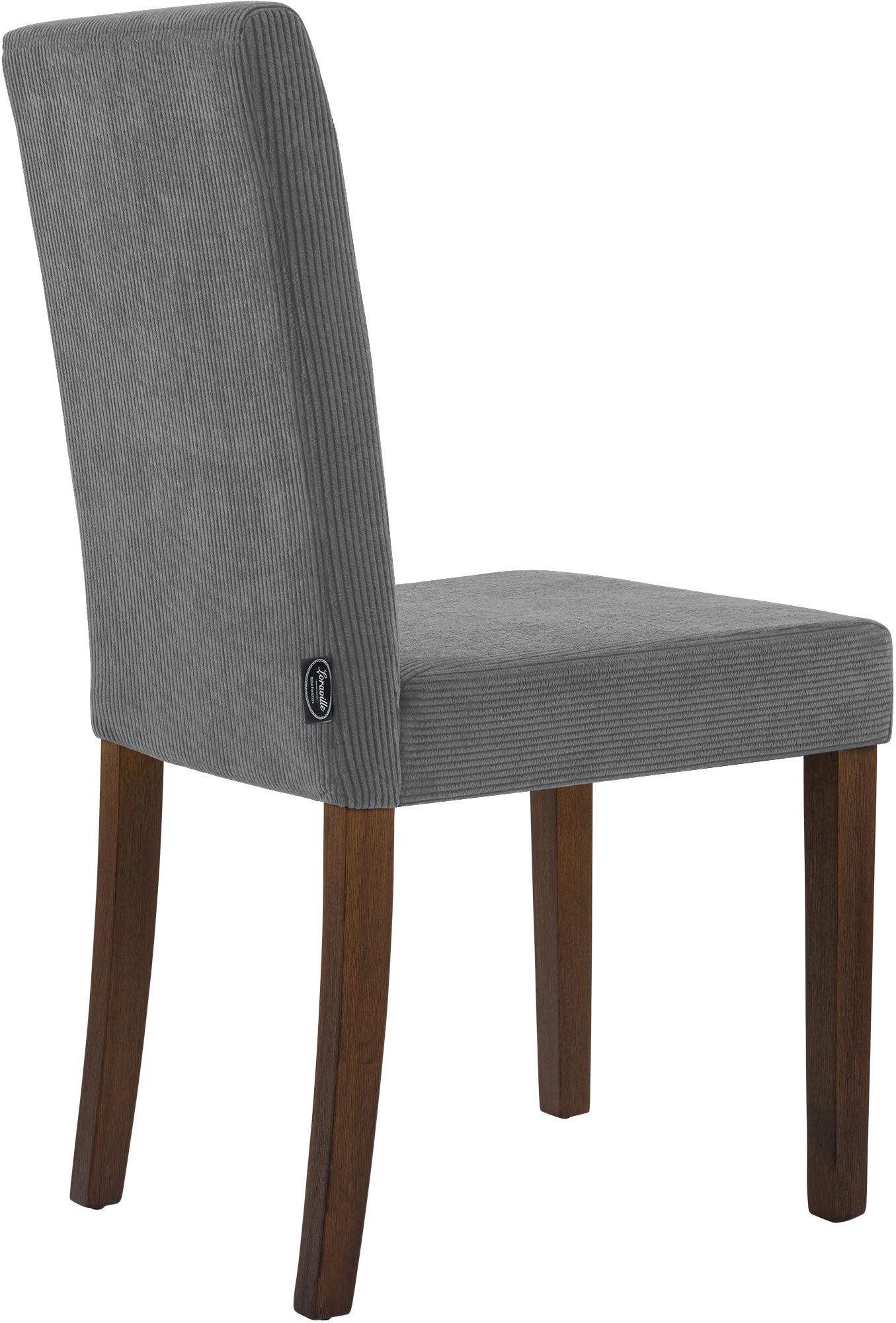 Lot de 2 chaises de salle a manger Ina en velours cotele